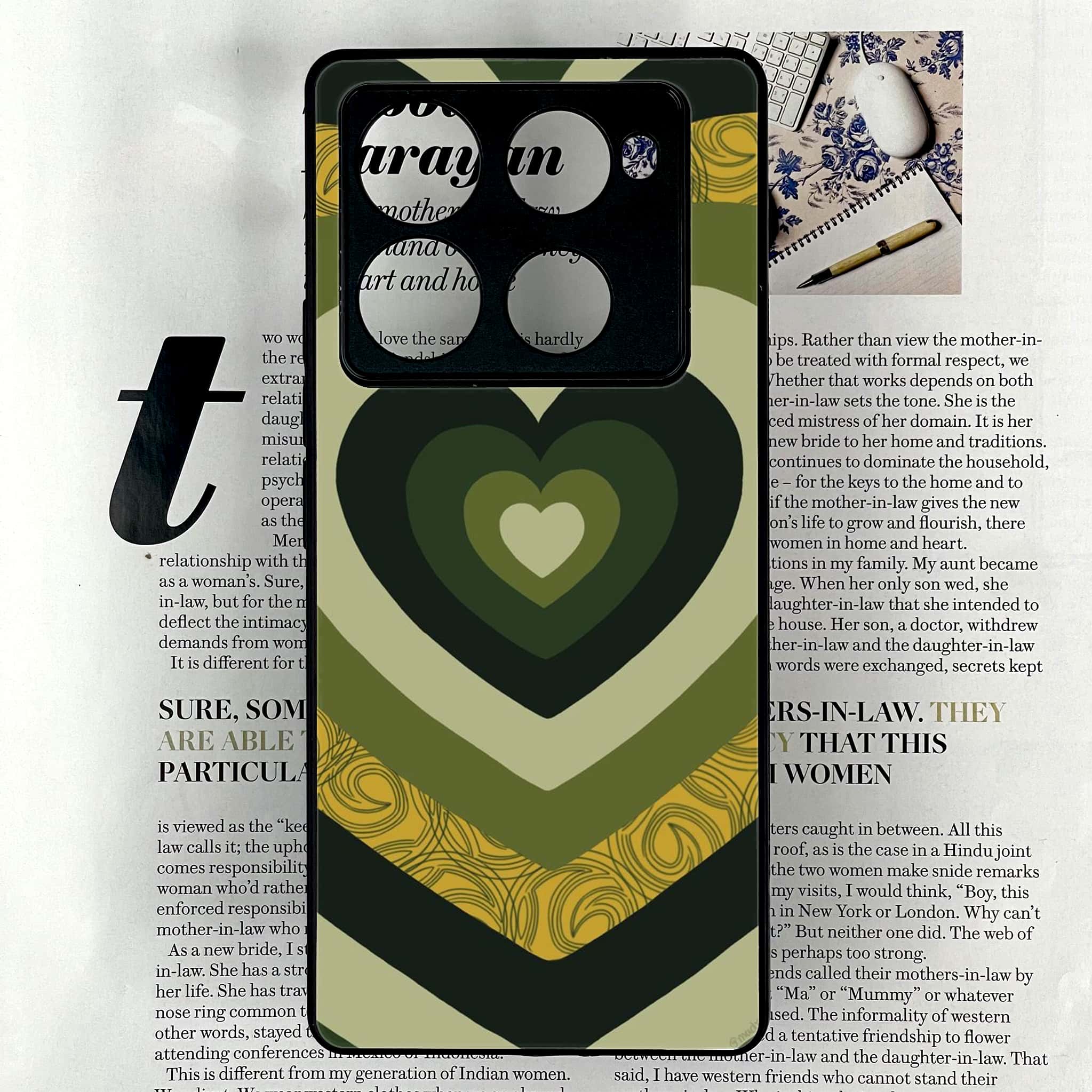 Infinix Note 40 Pro Plus - Heart Beat 2.0 Series - Premium Metal Printed soft Bumper shock Proof Case