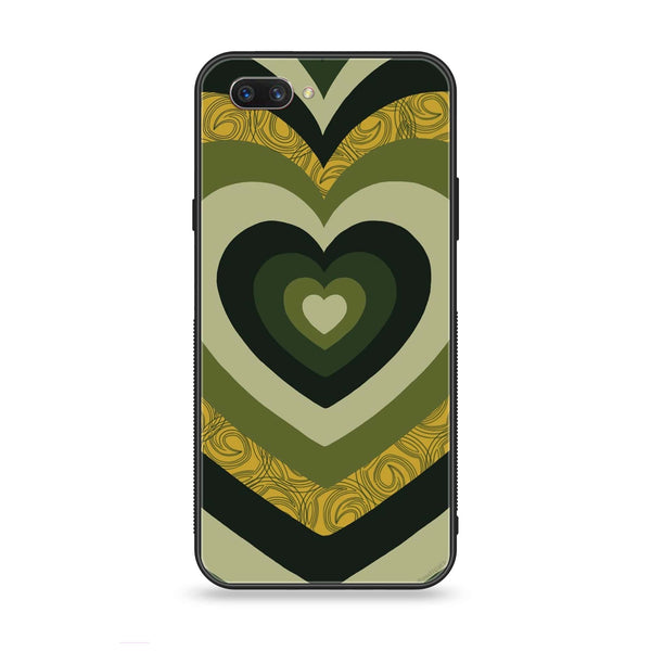 Oppo A3s - Heart Beat 2.0 Series - Premium Printed Glass soft Bumper shock Proof Case