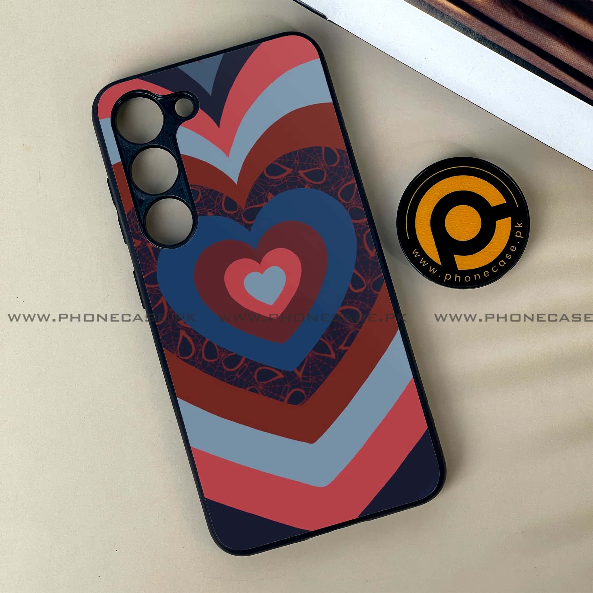 Samsung Galaxy S23 - Heart Beat Series 2.0 - Premium Metal Printed soft Bumper shock Proof Case