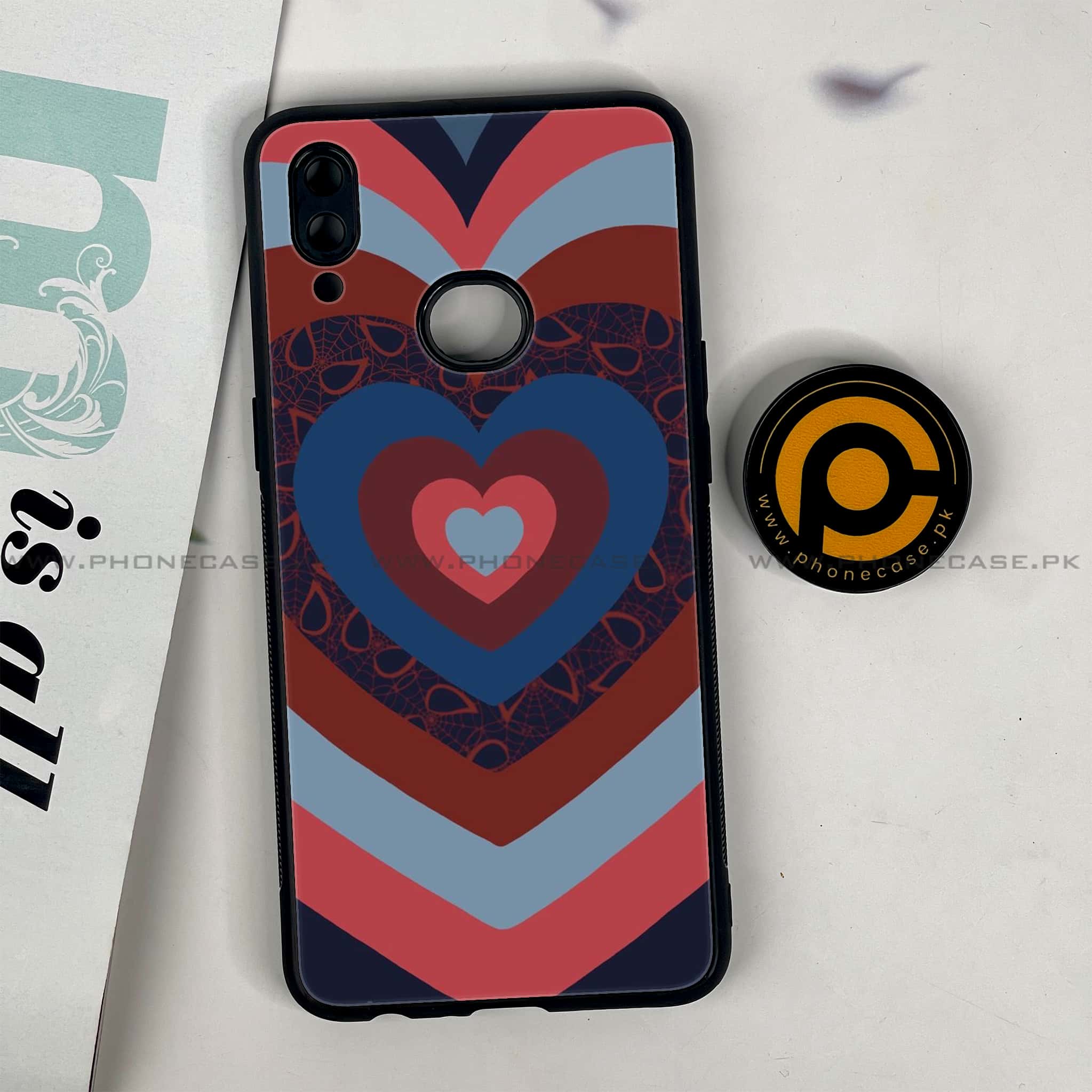 Galaxy A10s - Heart Beat 2.0 Series - Premium Printed Glass soft Bumper shock Proof Case