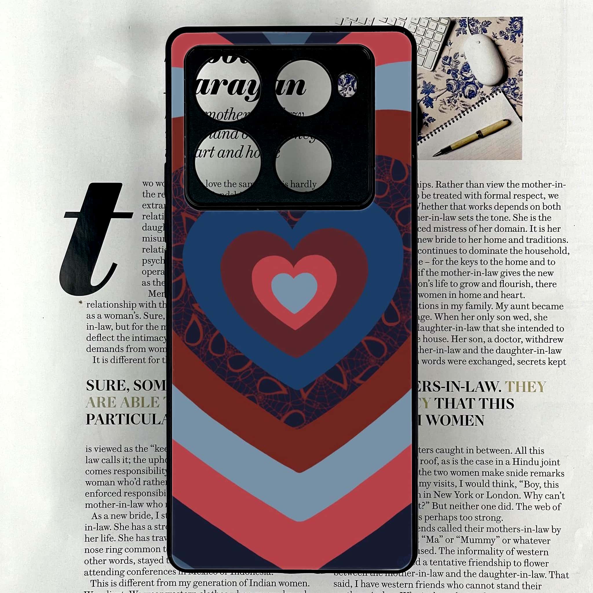 Infinix Note 40 Pro Plus - Heart Beat 2.0 Series - Premium Metal Printed soft Bumper shock Proof Case