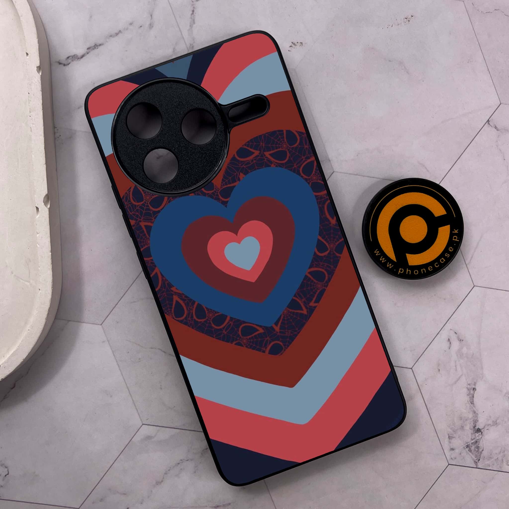 Xiaomi Poco F7 Pro 5G - Heart Beat 2.0 Series - Premium Metal Printed soft Bumper shock Proof Case