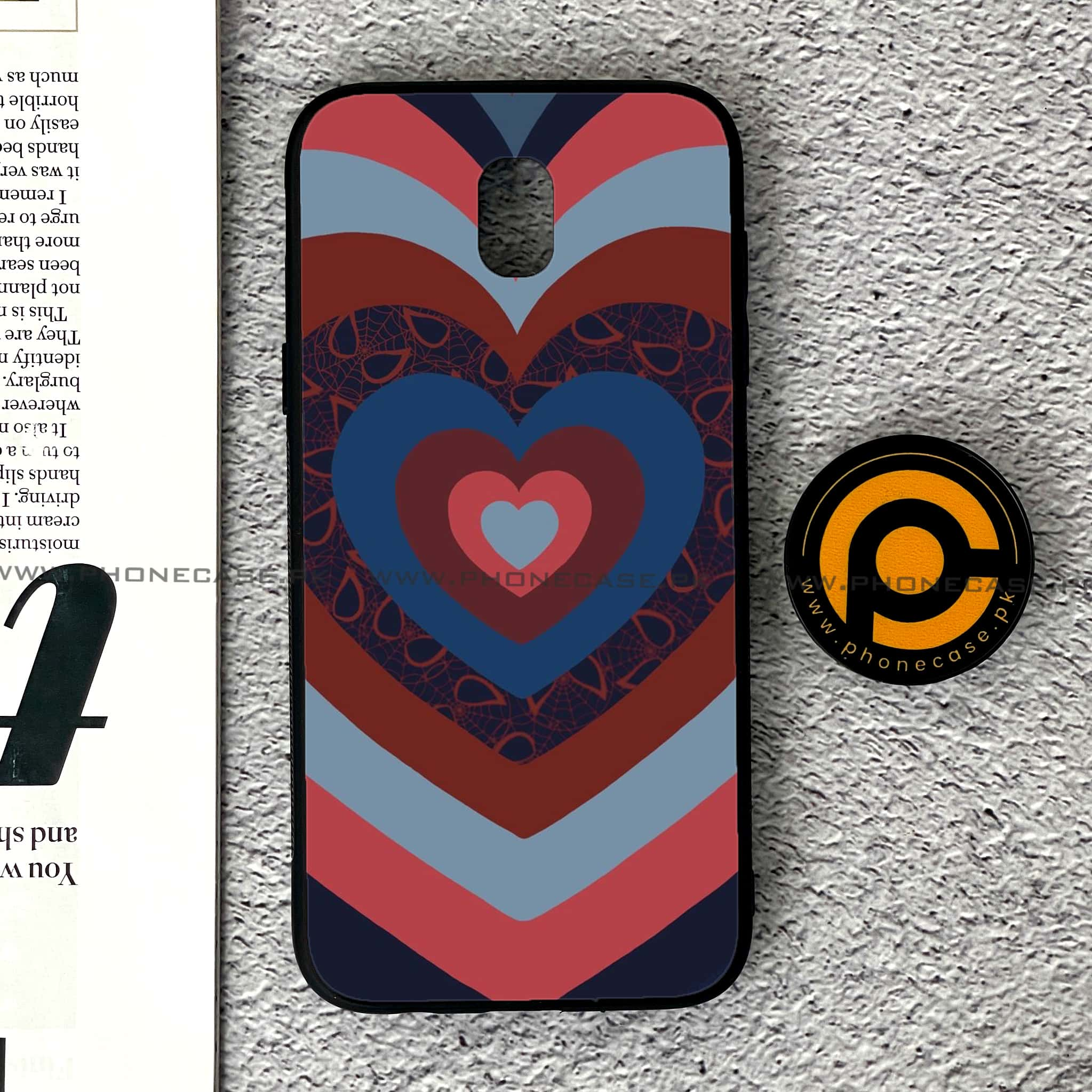 Samsung Galaxy J5 Pro 2017 - Heart Beat 2.0 Series - Premium Printed Metal soft Bumper shock Proof Case