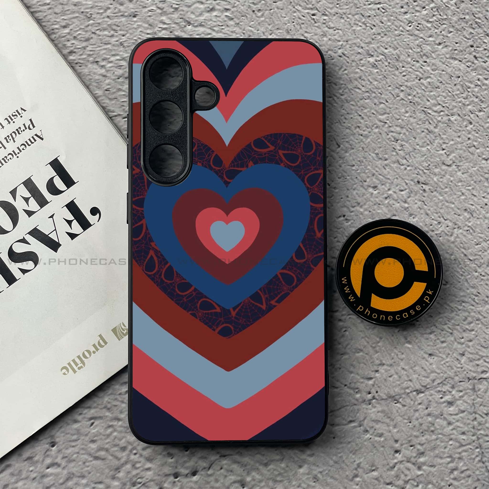 Samsung Galaxy S25 FE - Heart Beat 2.0 Series - Premium Metal Printed soft Bumper shock Proof Case