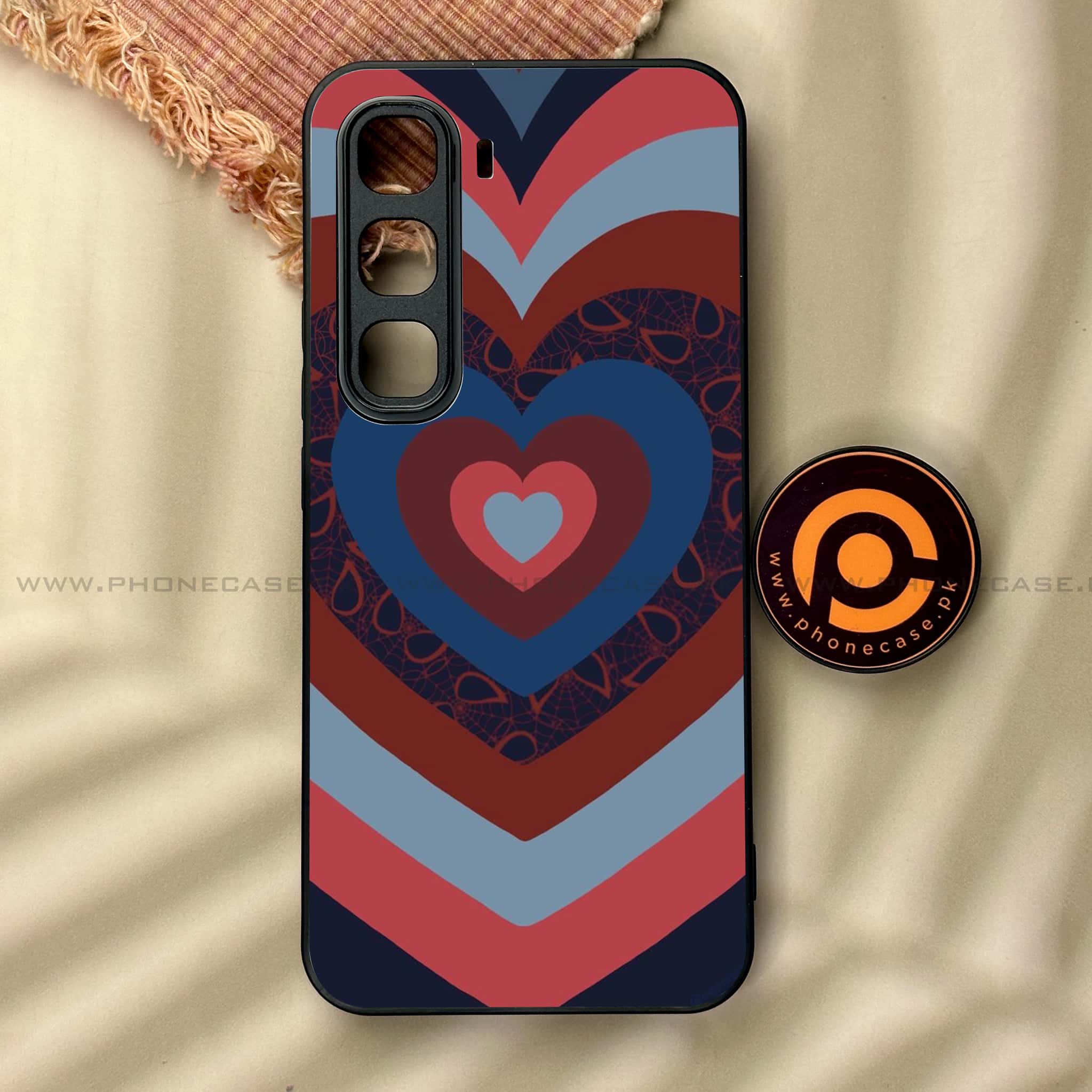 Infinix Hot 60 Pro - Heart Beat 2.0 Series - Premium Metal Printed soft Bumper shock Proof Case