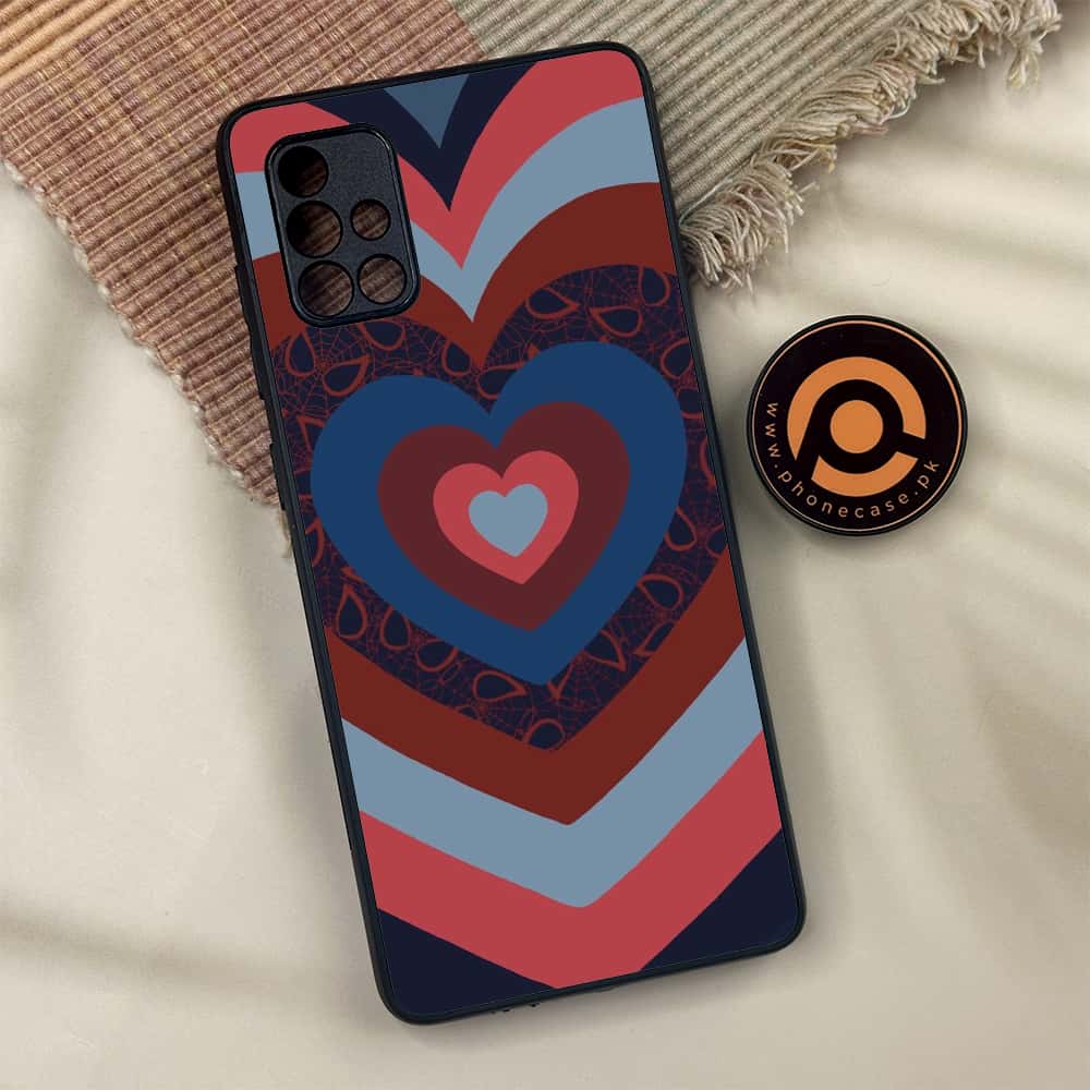 Samsung Galaxy A71 - Heart Beat 2.0 Series - Premium Metal Printed soft Bumper shock Proof Case