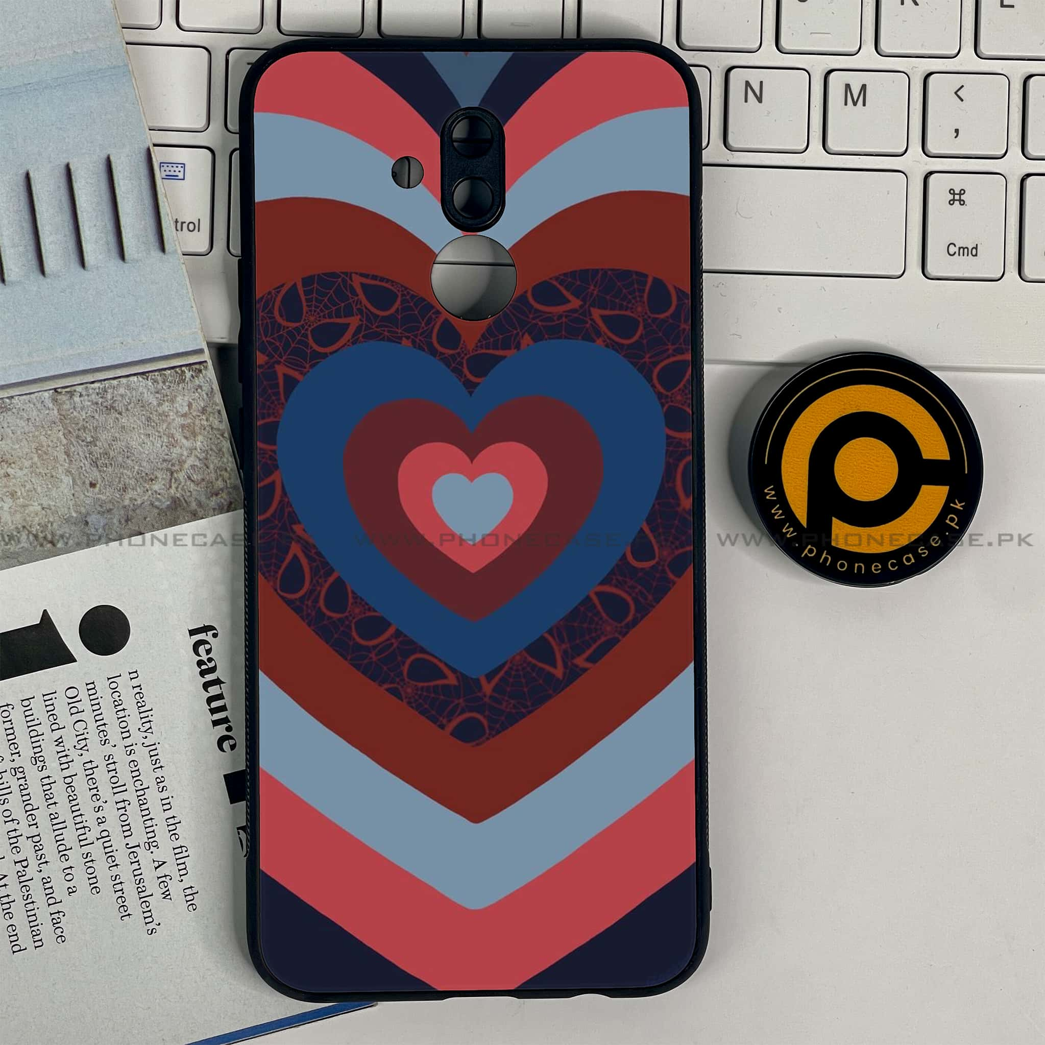 Huawei Mate 20 Lite - Heart Beat 2.0 Series - Premium Printed Glass soft Bumper shock Proof Case