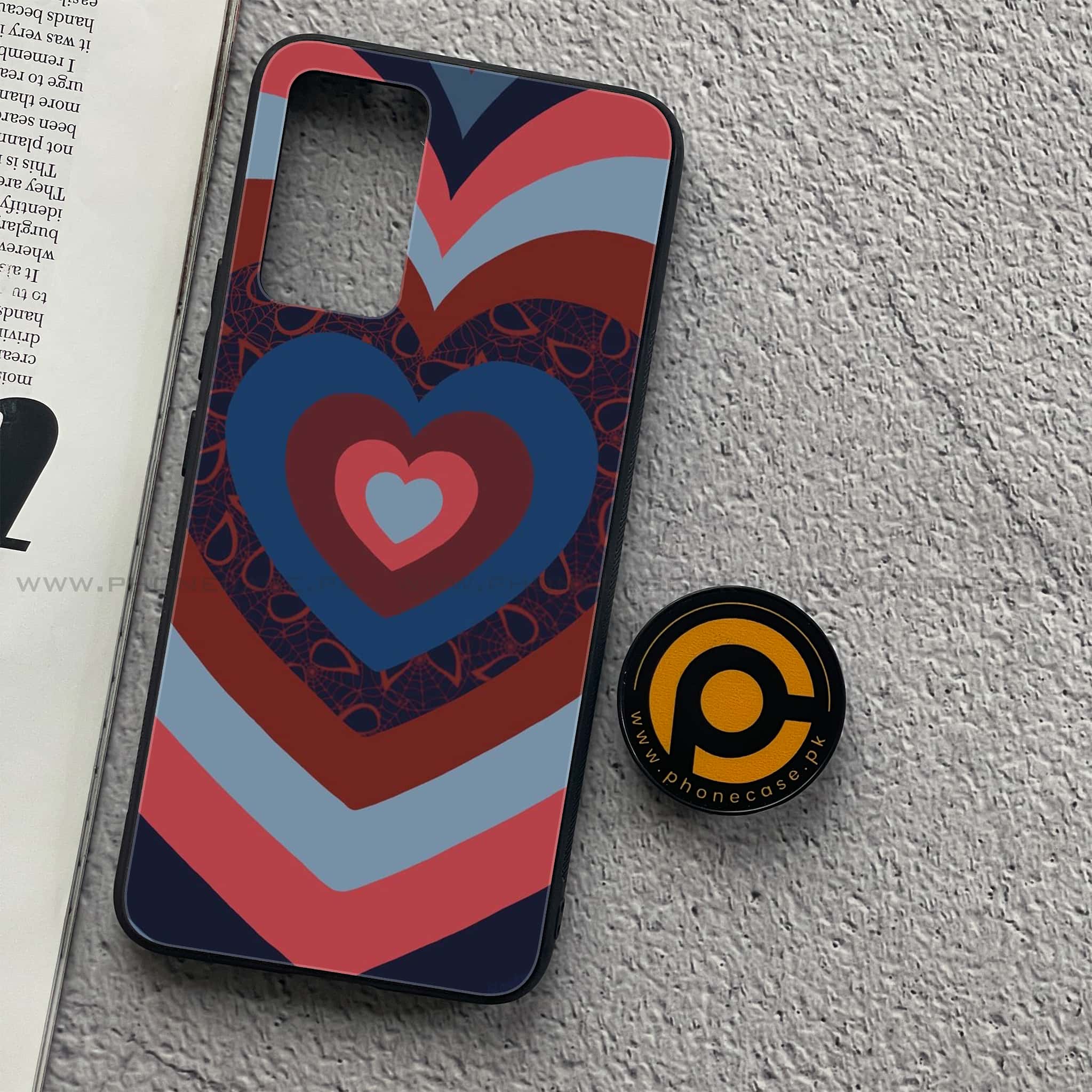 Vivo V21 - Heart Beat Series 2.0 - Premium Printed Glass soft Bumper shock Proof Case