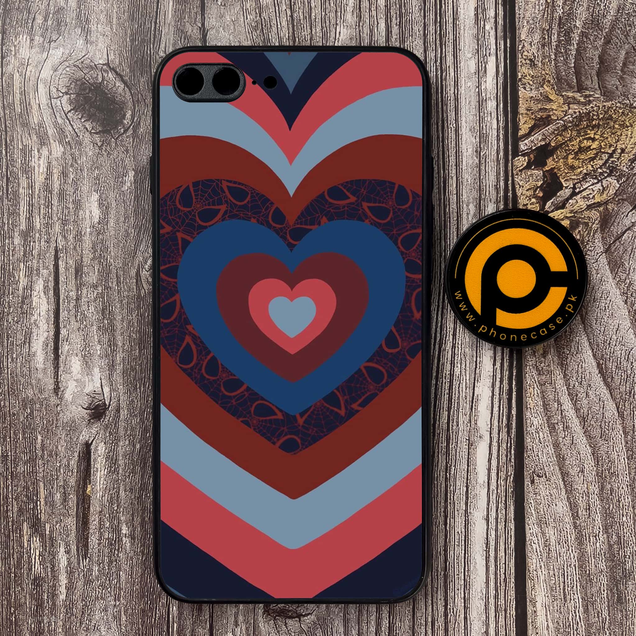 iPhone 7 Plus - Heart Beat Series 2.0 - Premium Metal Printed soft Bumper shock Proof Case