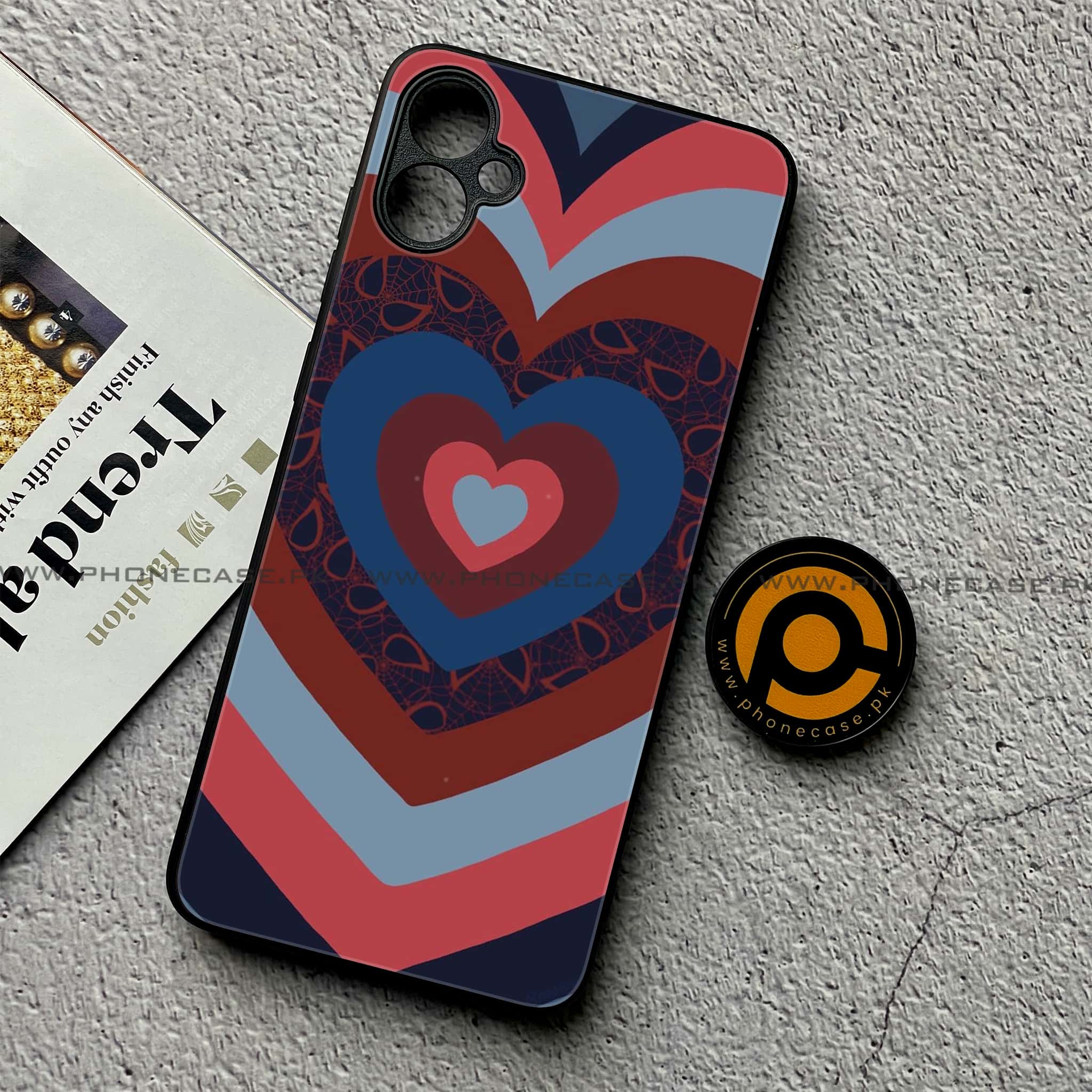 Samsung Galaxy A05 - Heart Beat 2.0 Series - Premium Metal Printed soft Bumper shock Proof Case