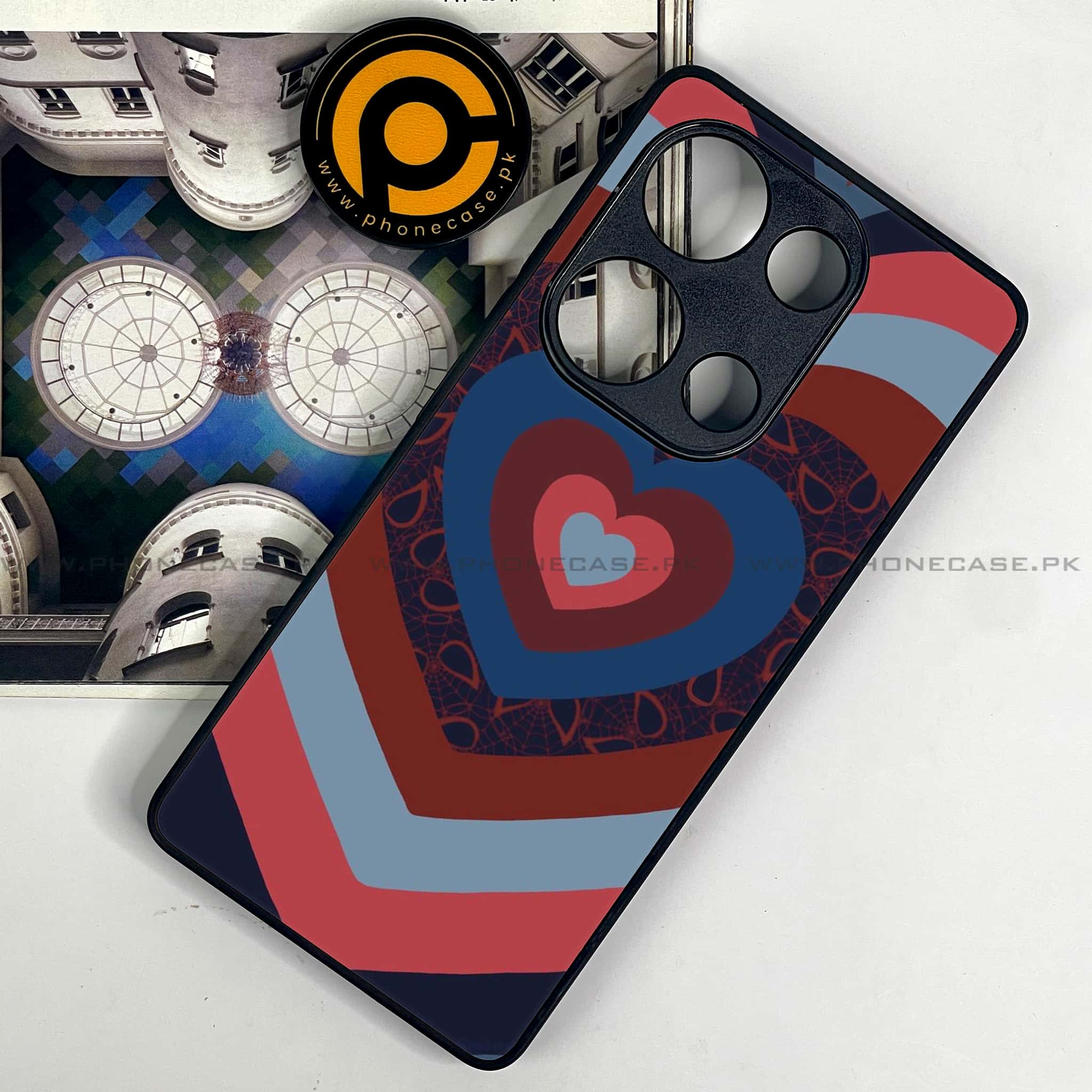 Redmi Note 13 Pro 4G - Heart Beat Series 2.0 - Premium Metal Printed soft Bumper shock Proof Case