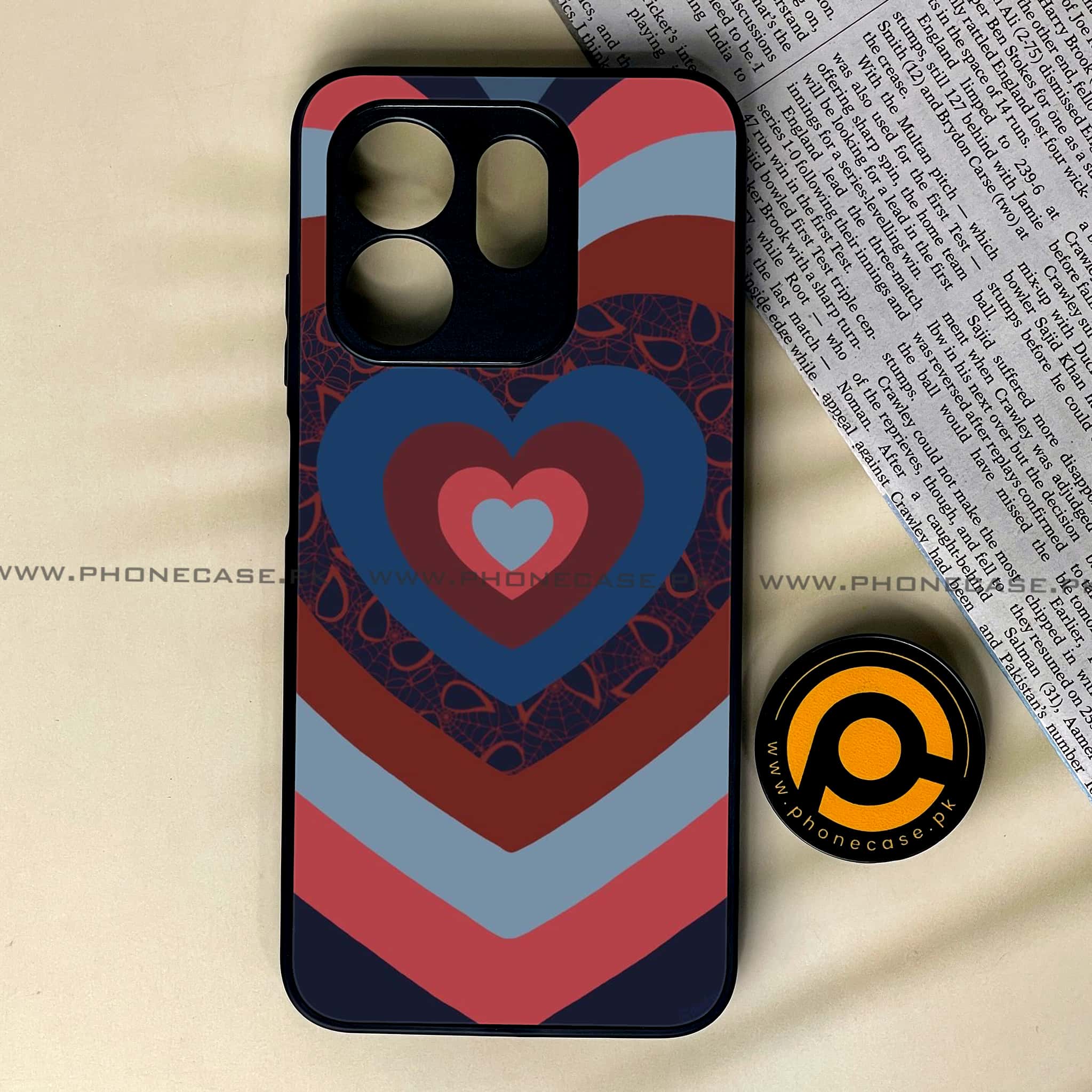 Infinix Smart 9 HD - Heart Beat 2.0 Series - Premium Metal Printed soft Bumper shock Proof Case