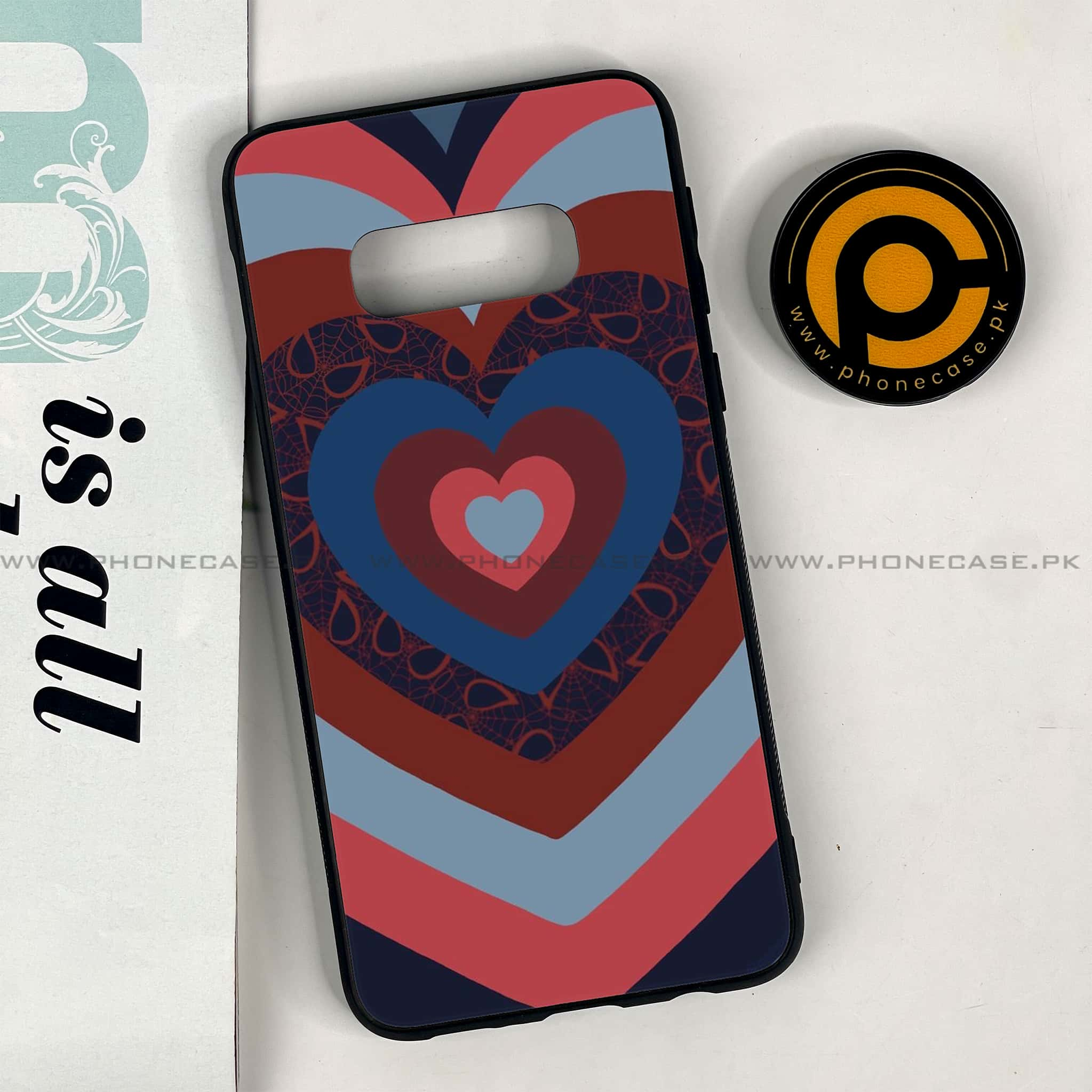 Galaxy S10e - Heart Beat 2.0 Series - Premium Printed Glass soft Bumper shock Proof Case