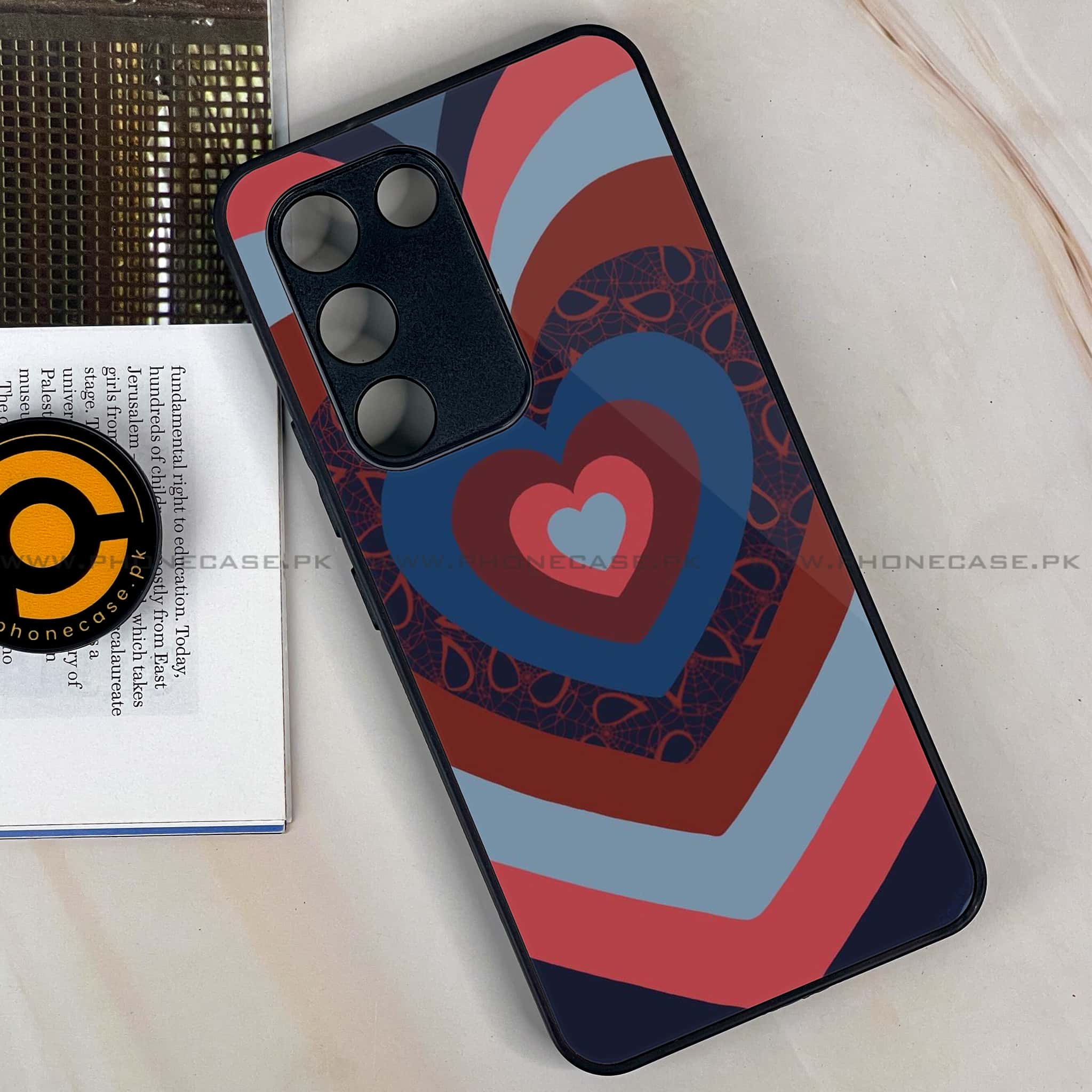 Vivo V30 Lite 4G - Heart Beat 2.0 Series - Premium Metal Printed soft Bumper shock Proof Case