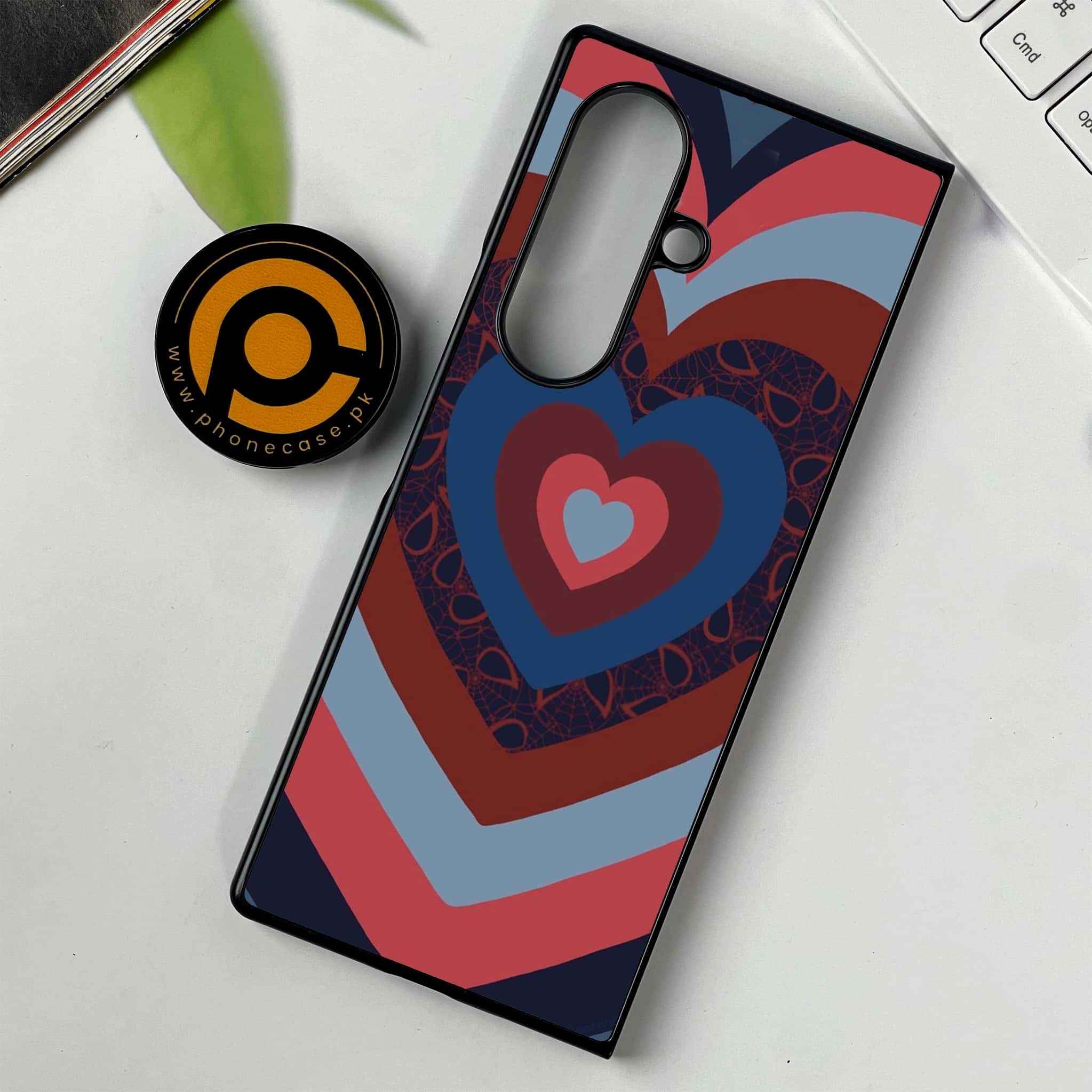 Samsung Galaxy Z Fold 7 - Heart Beat 2.0 Series - Premium Metal Printed soft Bumper shock Proof Case