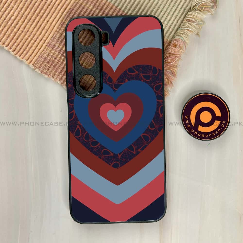 Infinix Hot 60i - Heart Beat 2.0 Series - Premium Metal Printed soft Bumper shock Proof Case