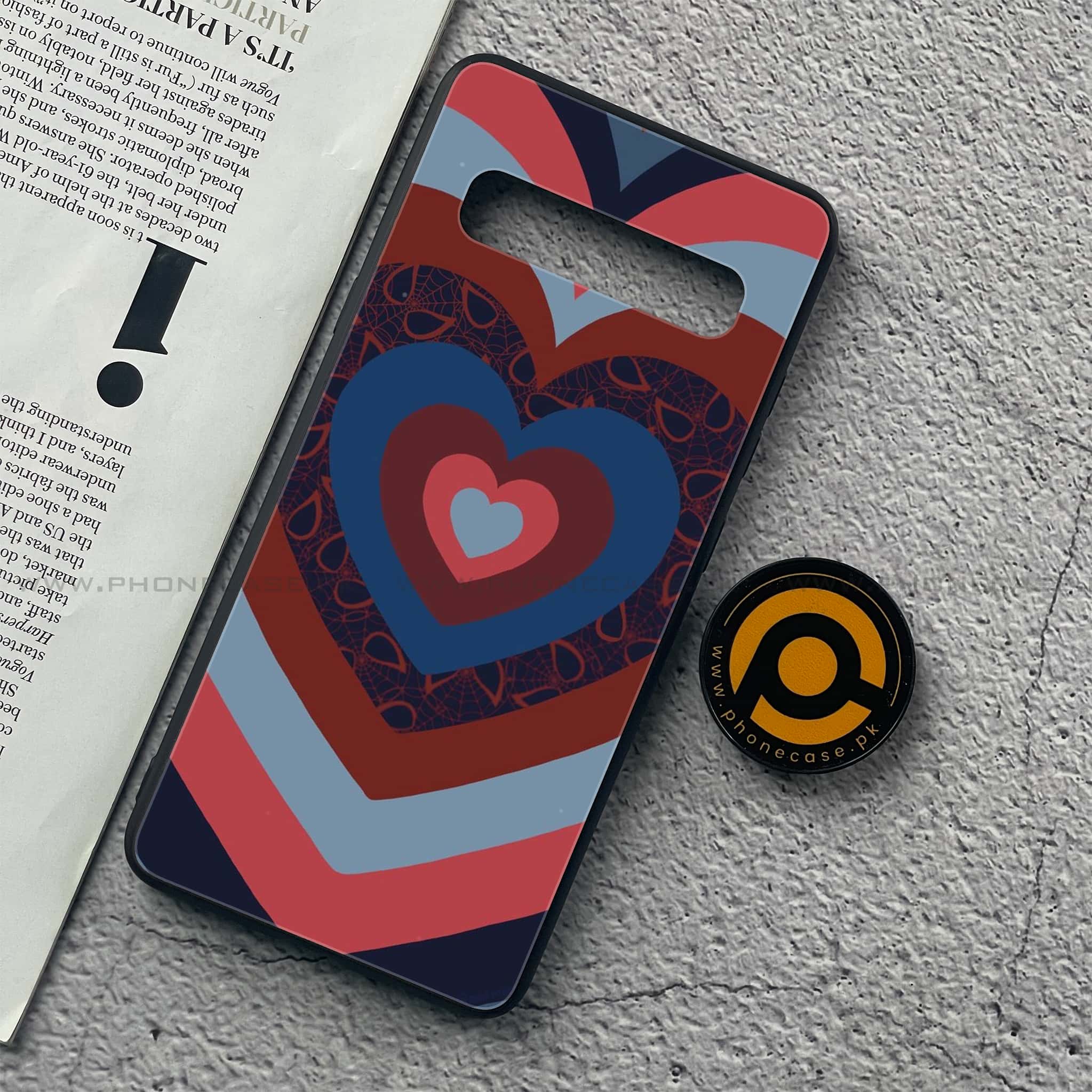 Samsung Galaxy S10 5G - Heart Beat Series 2.0 - Premium Printed Glass soft Bumper shock Proof Case