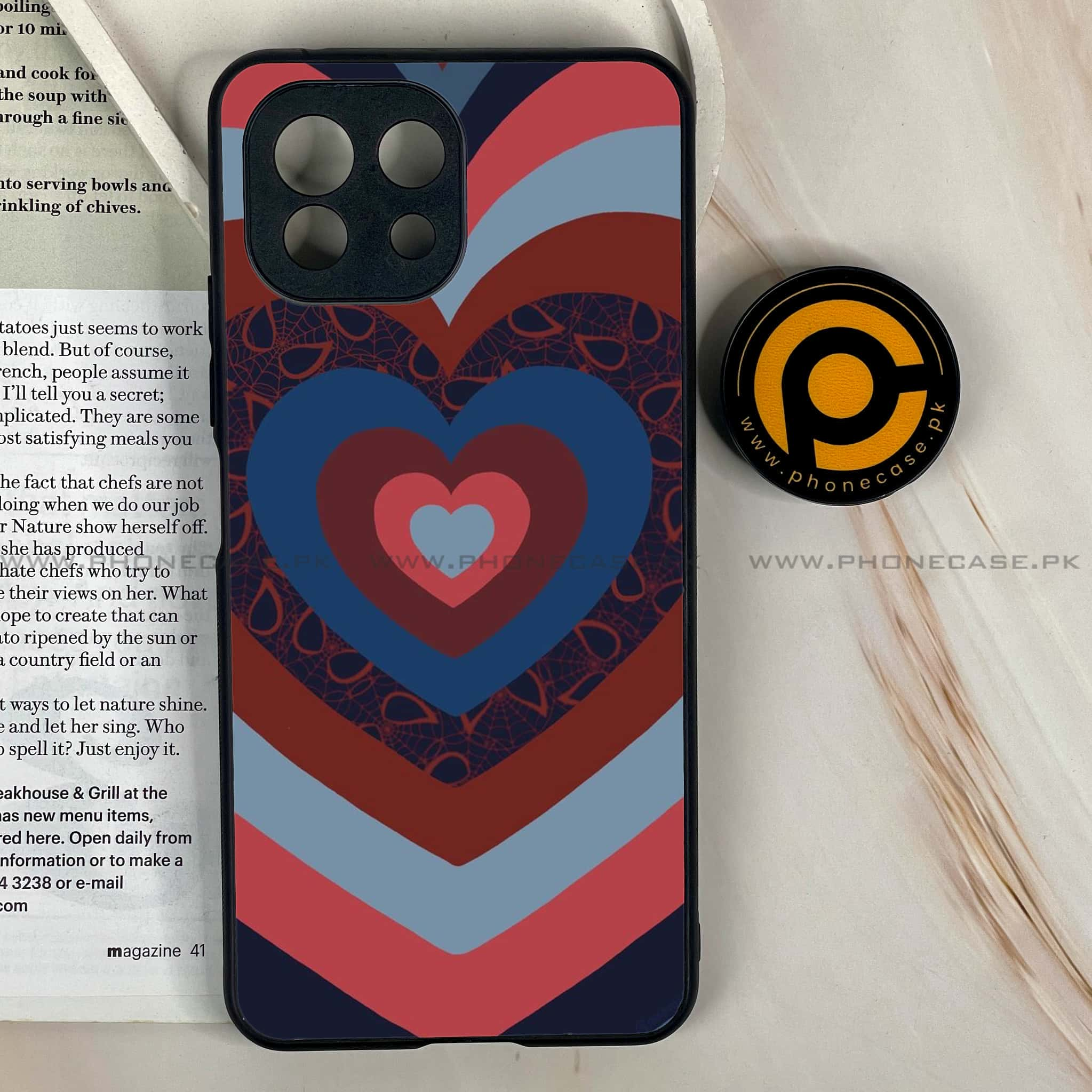 Mi 11 Lite - Heart Beat Series 2.0 - Premium Printed Glass soft Bumper shock Proof Case