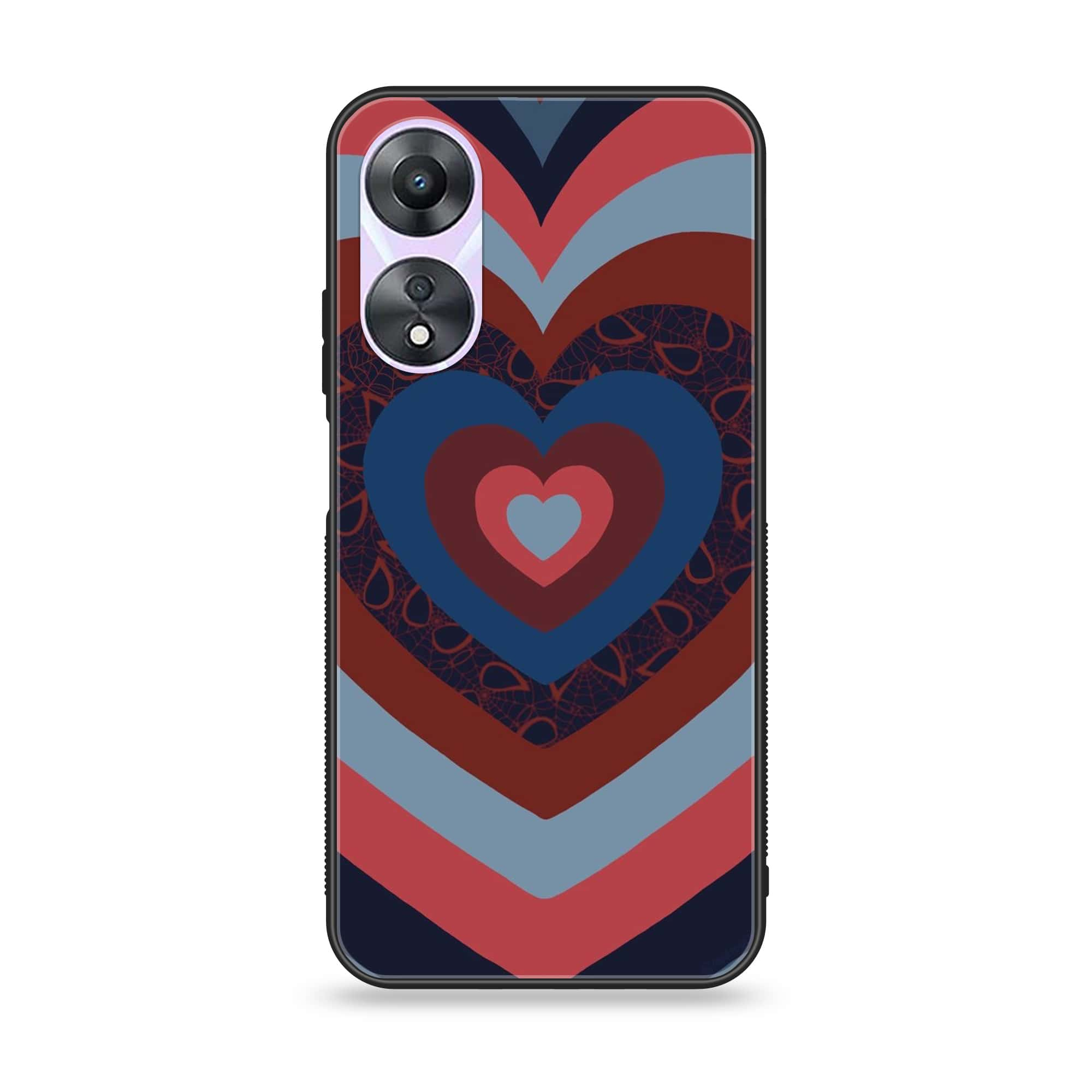 Oppo A78 4G - Heart Beat 2.0 Series - Premium Printed Glass soft Bumper shock Proof Case