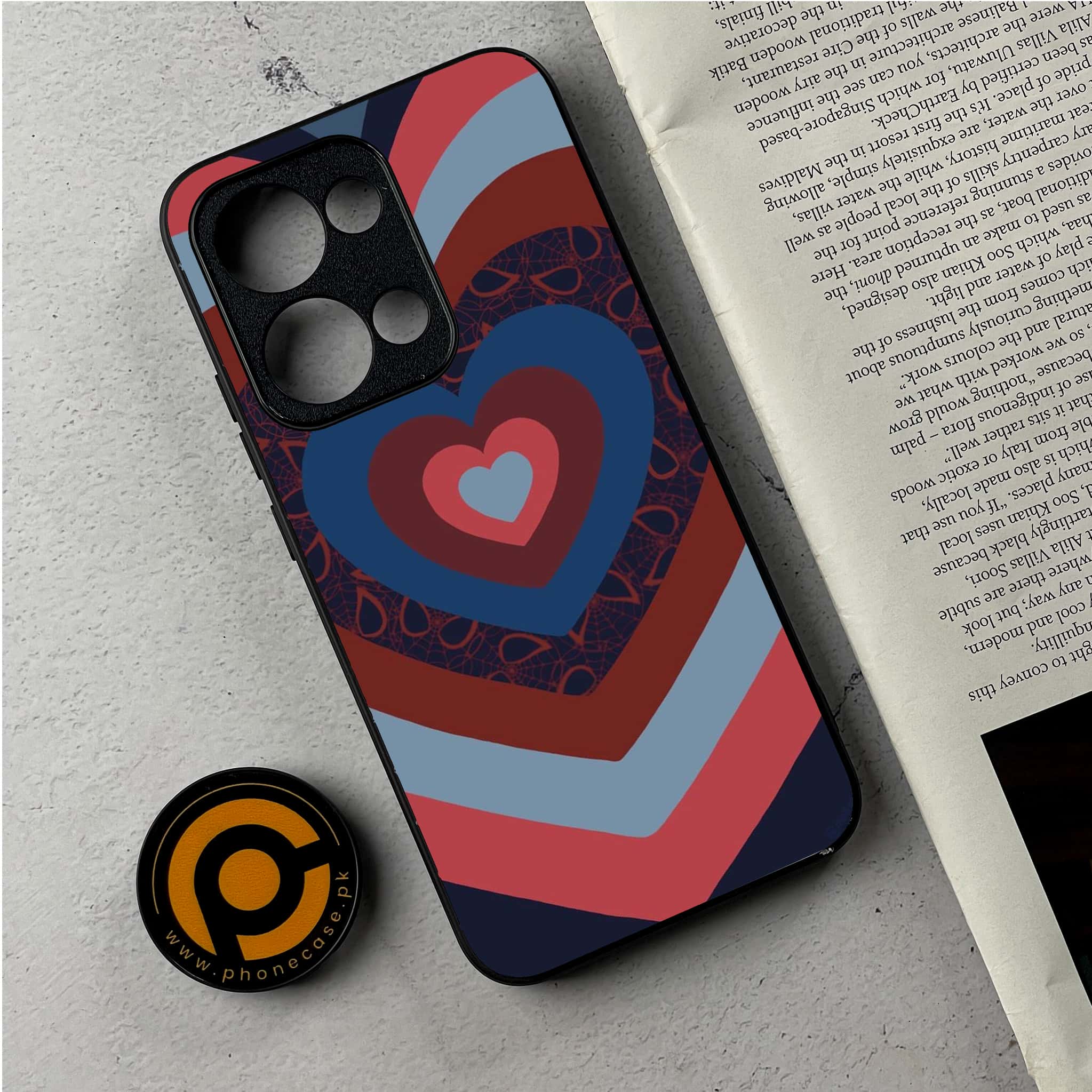 Oppo Reno 13 - Heart Beat 2.0 Series - Premium Metal Printed Soft Bumper Shockproof Case