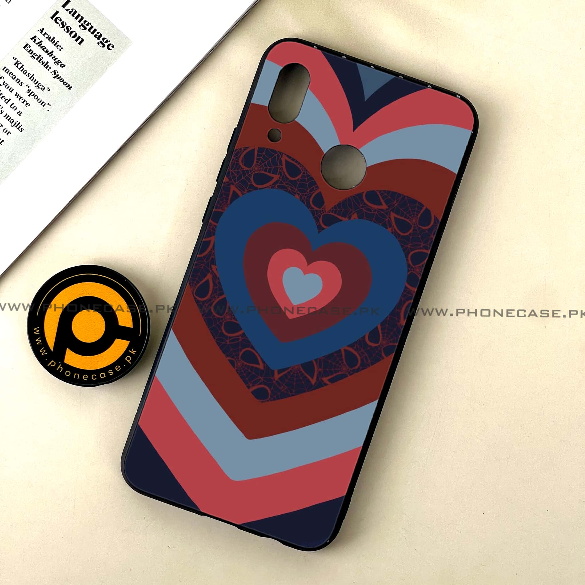 Huawei Nova 3 - Heart Beat Series 2.0 - Premium Printed Glass soft Bumper shock Proof Case