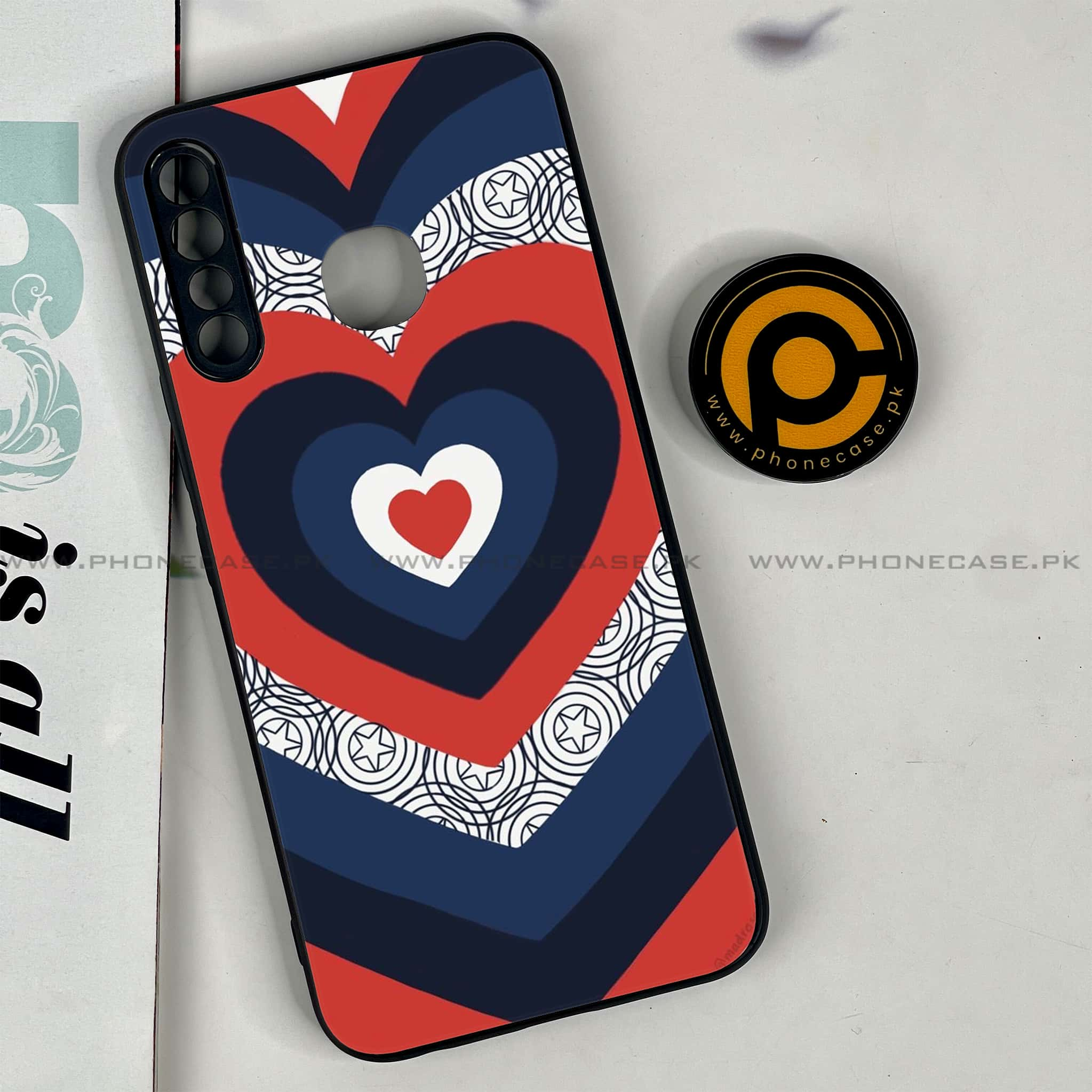 Infinix Hot 8 Lite - Heart Beat 2.0 Series - Premium Printed Glass soft Bumper shock Proof Case