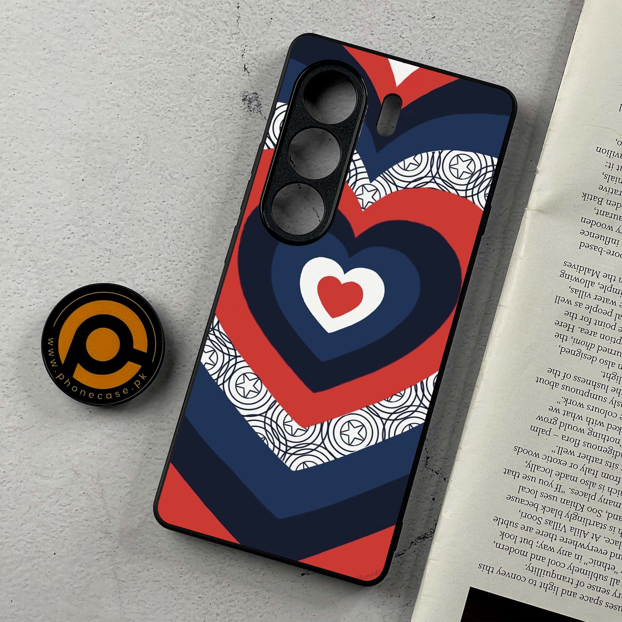 Tecno Camon 40 Pro - Heart Beat 2.0 Series - Premium Metal Printed Soft Bumper Shockproof Case