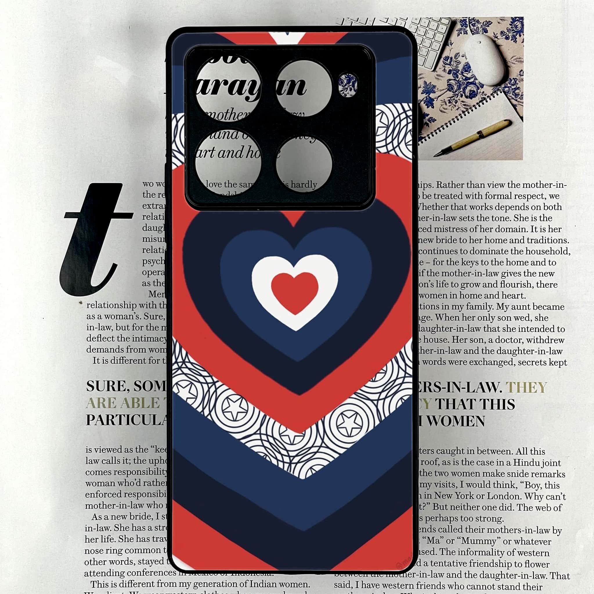 Infinix Note 40 Pro Plus - Heart Beat 2.0 Series - Premium Metal Printed soft Bumper shock Proof Case