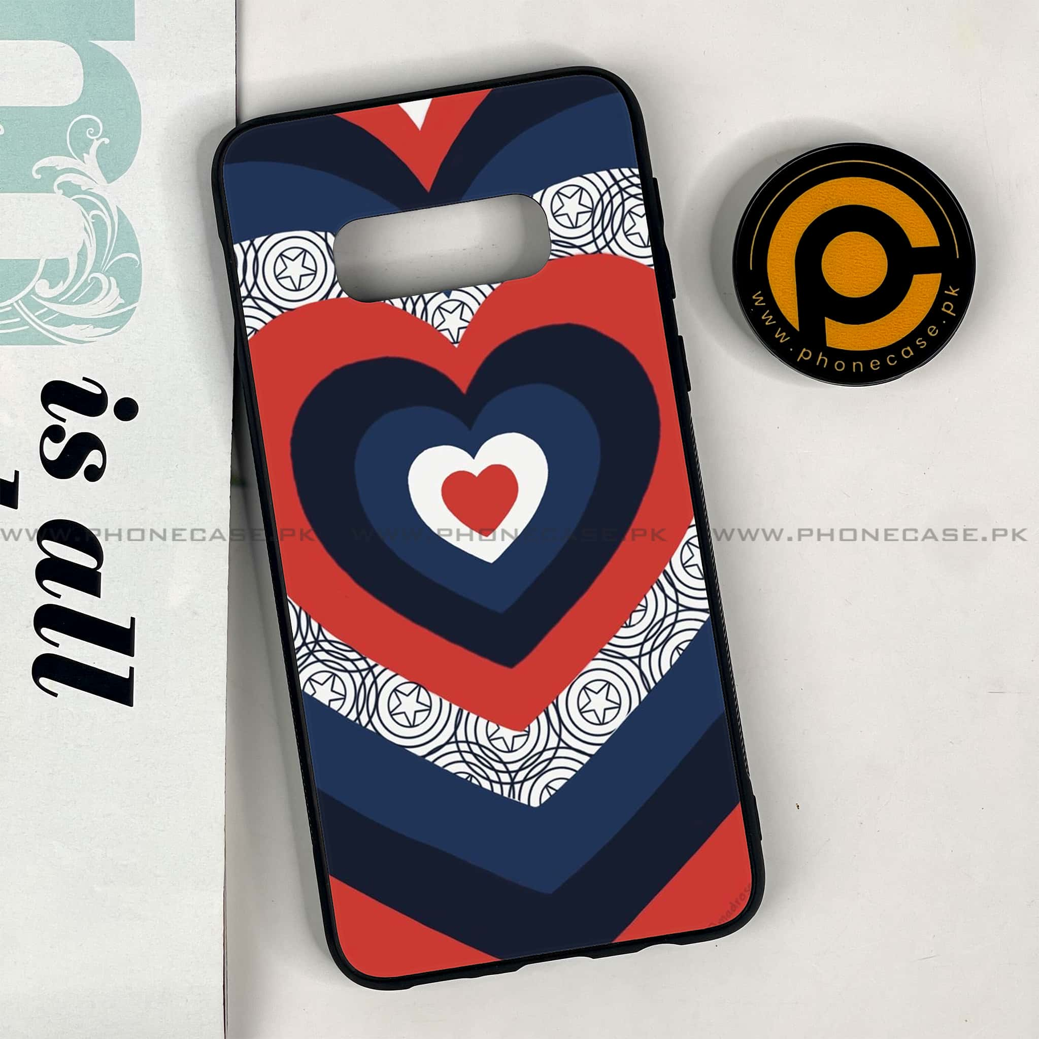 Galaxy S10e - Heart Beat 2.0 Series - Premium Printed Glass soft Bumper shock Proof Case