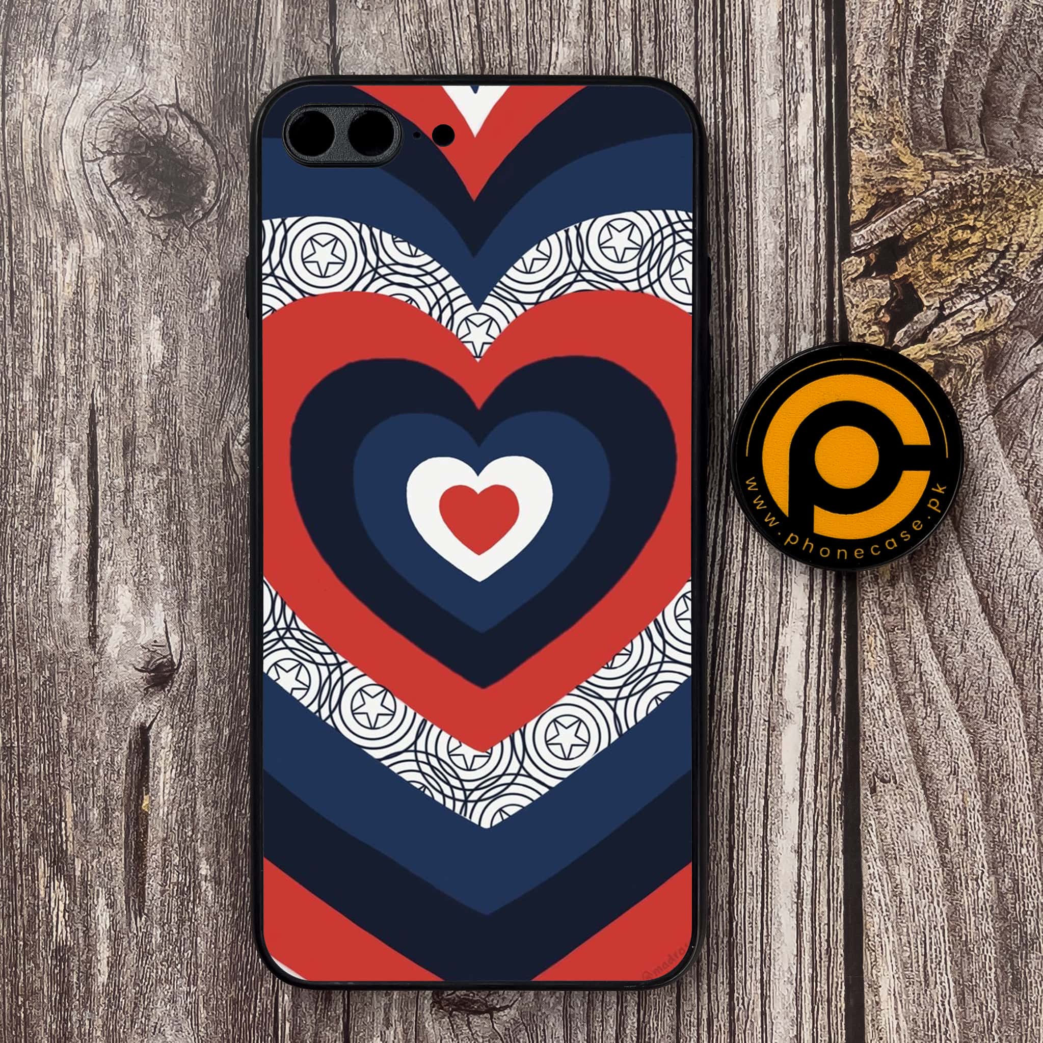 iPhone 7 Plus - Heart Beat Series 2.0 - Premium Metal Printed soft Bumper shock Proof Case