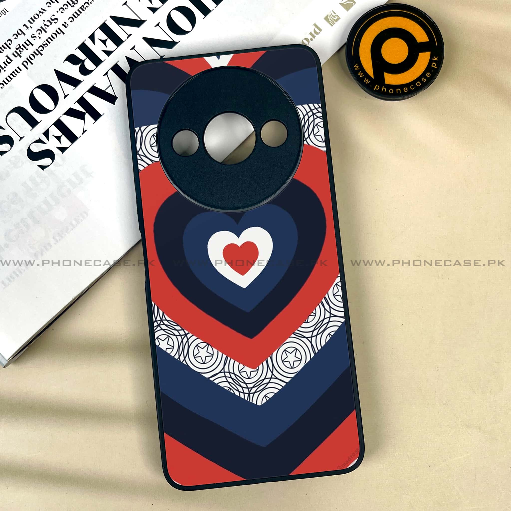 Xiaomi Redmi A3x - Heart Beat 2.0 Series - Premium Printed Metal soft Bumper shock Proof Case