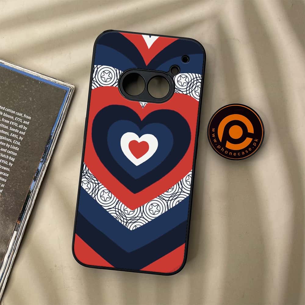 Nothing Phone (2a) - Heart Beat 2.0 Series - Premium Metal Printed soft Bumper Shock Proof Case