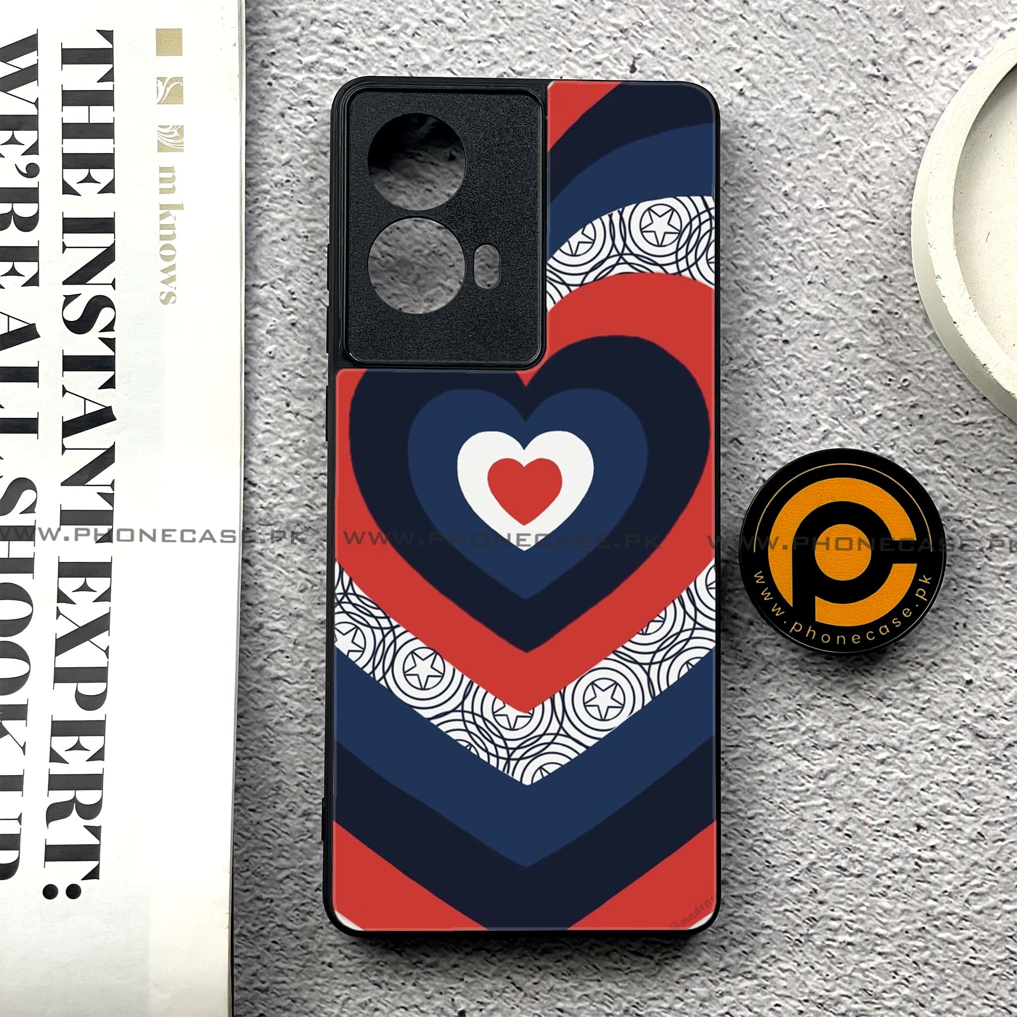 Moto G85 - Heart Beat 2.0 Series - Premium Printed Glass soft Bumper shock Proof Case