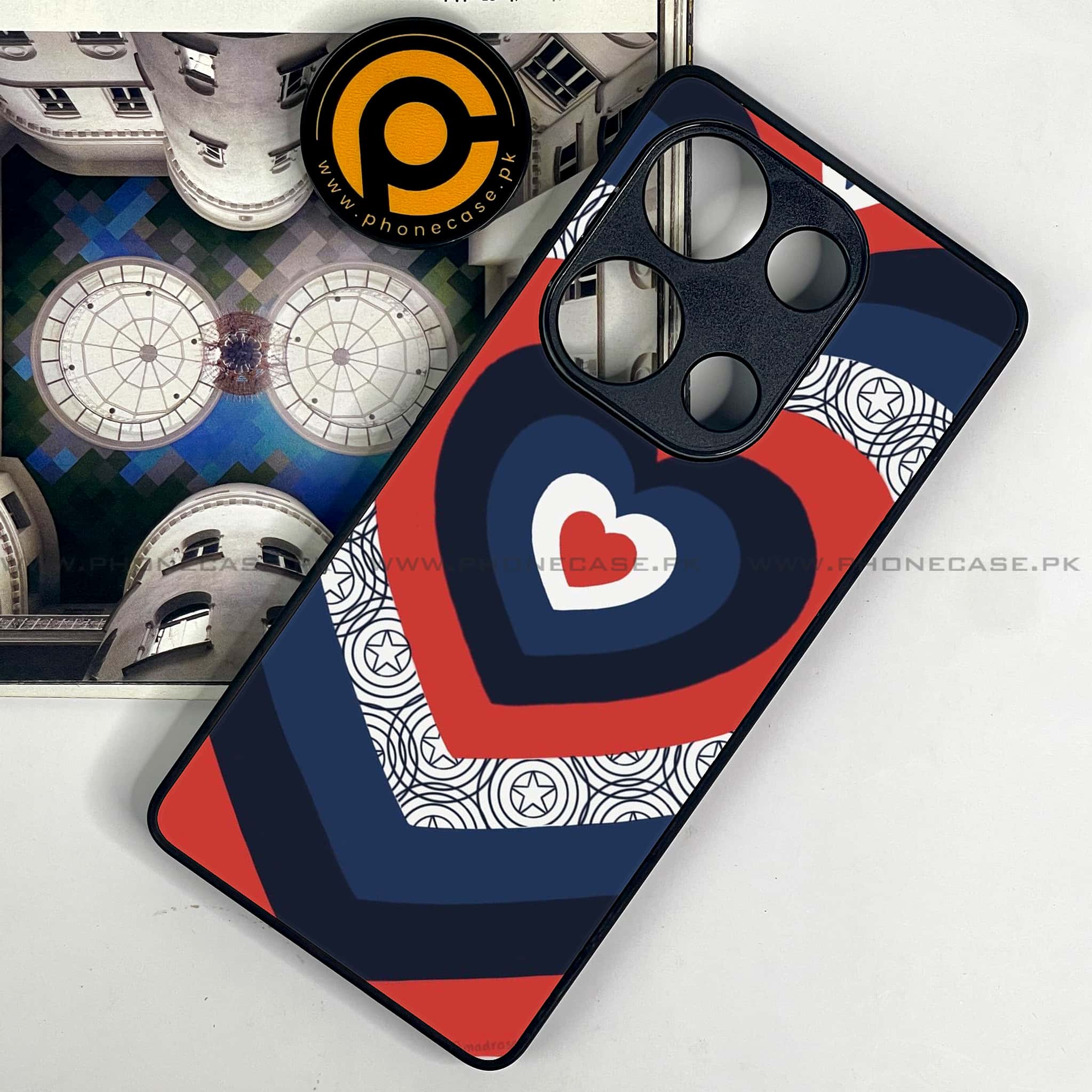 Redmi Note 13 Pro 4G - Heart Beat Series 2.0 - Premium Metal Printed soft Bumper shock Proof Case