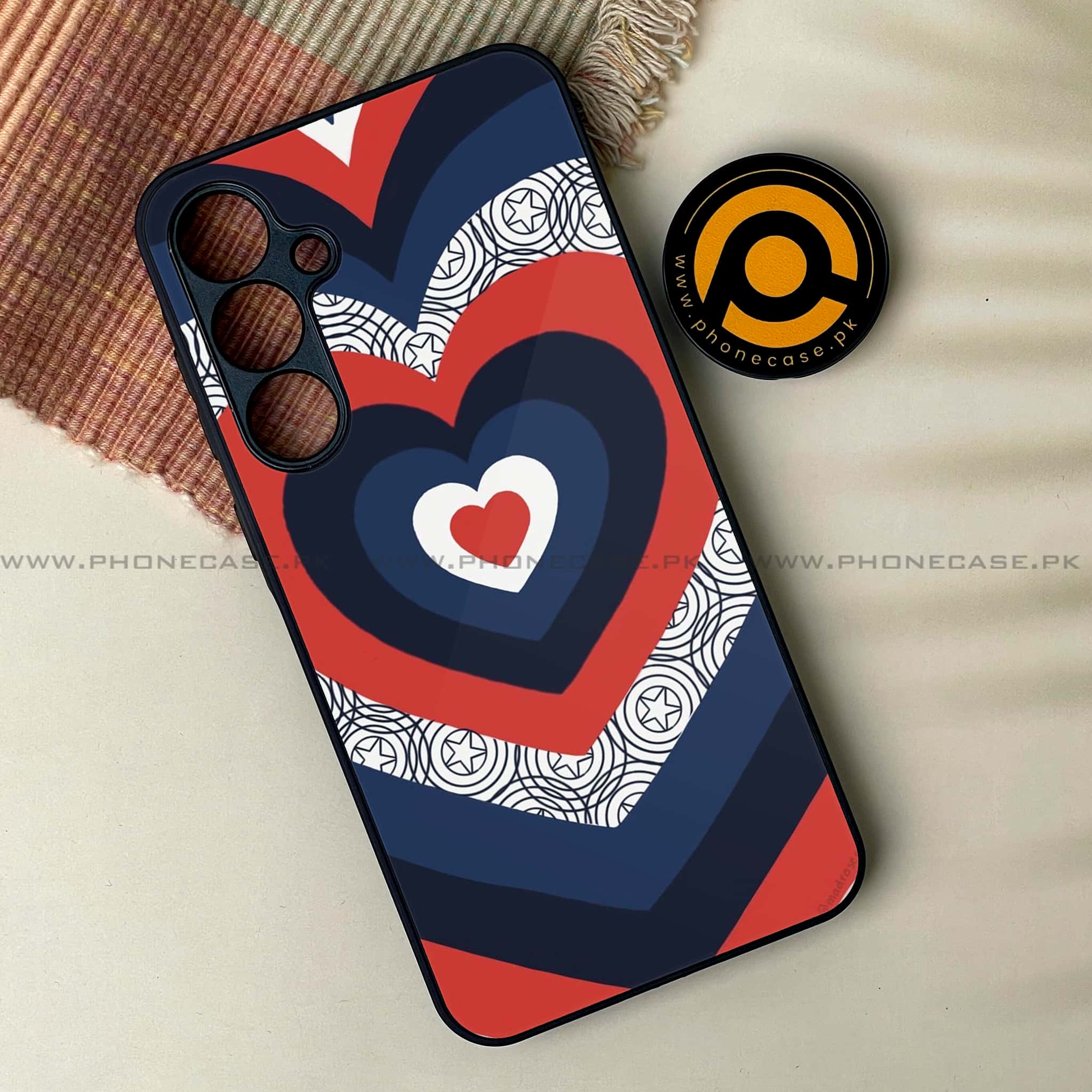 Samsung Galaxy S24 FE - Heart Beat Series 2.0 - Premium Metal Printed soft Bumper shock Proof Case