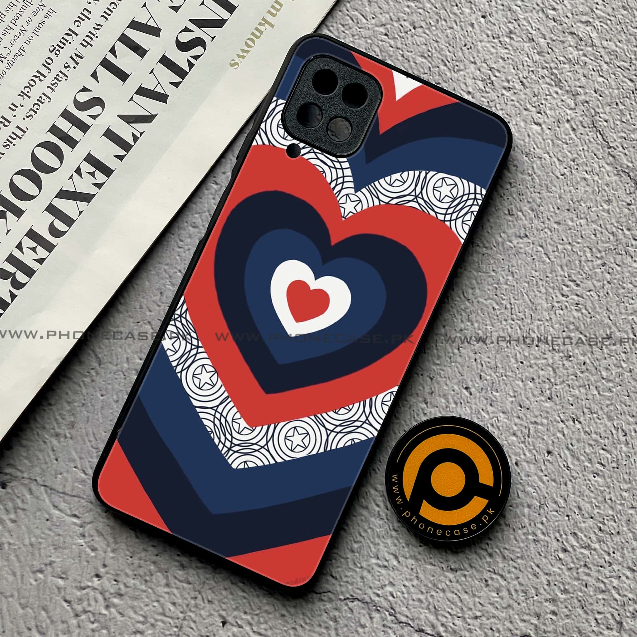Samsung Galaxy A12 / A12 Nacho - Heart Beat Series 2.0 - Premium Printed Glass soft Bumper shock Proof Case