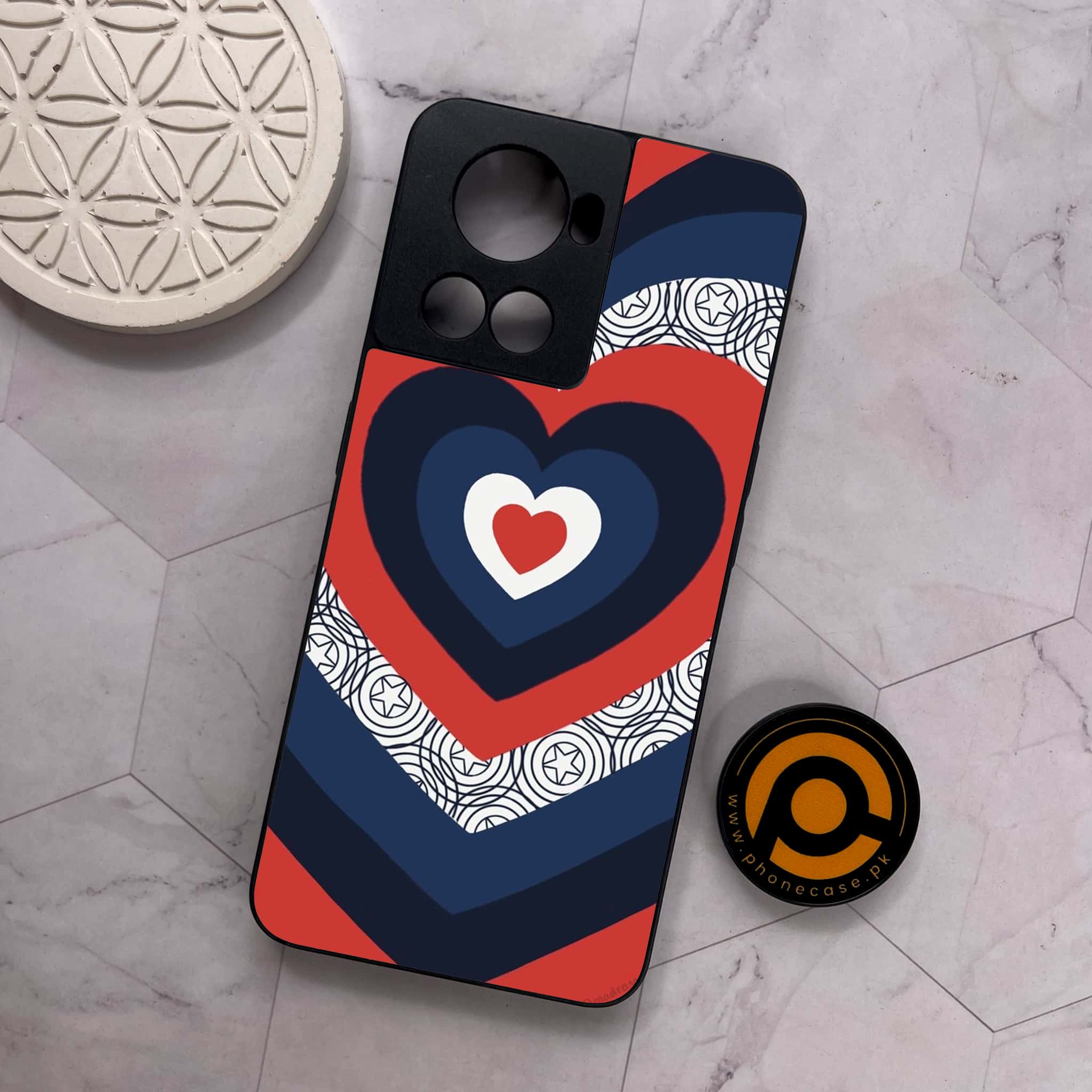 OnePlus 10R -  Heart Beat 2.0 Series  - Premium Metal Printed soft Bumper shock Proof Case