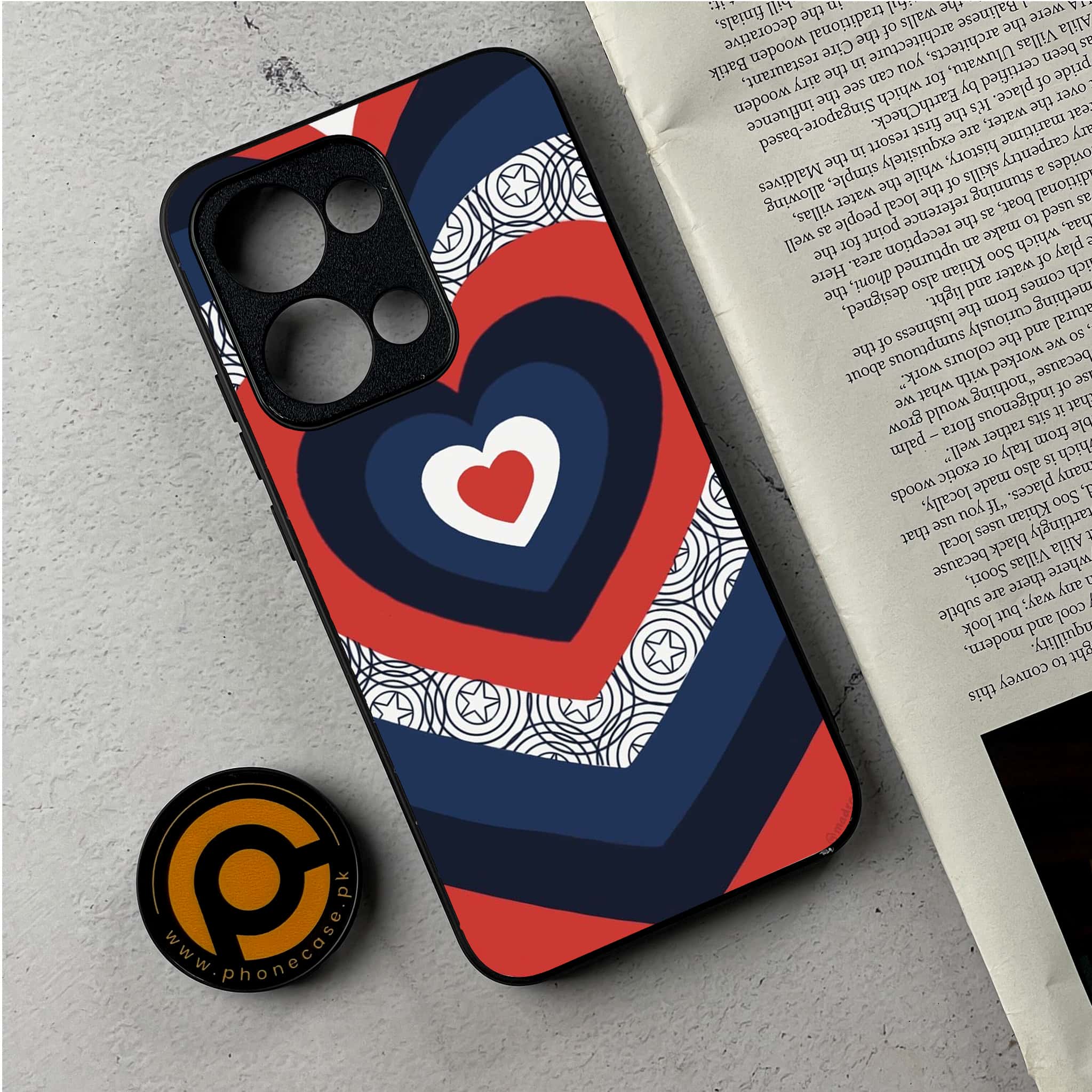 Oppo Reno 13 - Heart Beat 2.0 Series - Premium Metal Printed Soft Bumper Shockproof Case