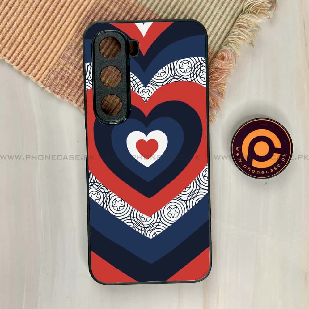 Infinix Hot 60i - Heart Beat 2.0 Series - Premium Metal Printed soft Bumper shock Proof Case