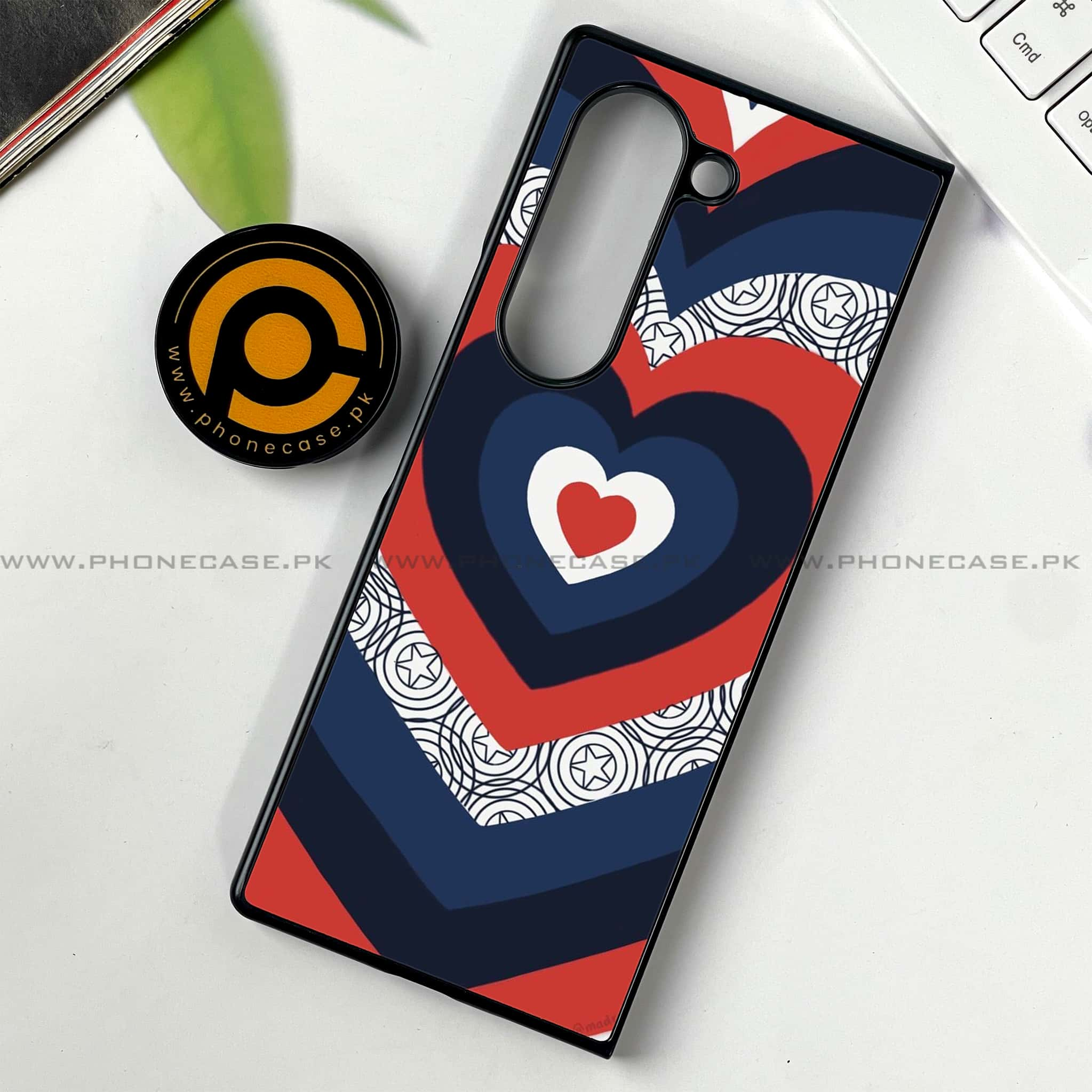 Samsung Galaxy Z Fold 6 - Heart Beat 2.0 Series - Premium Printed Metal soft Bumper shock Proof Case