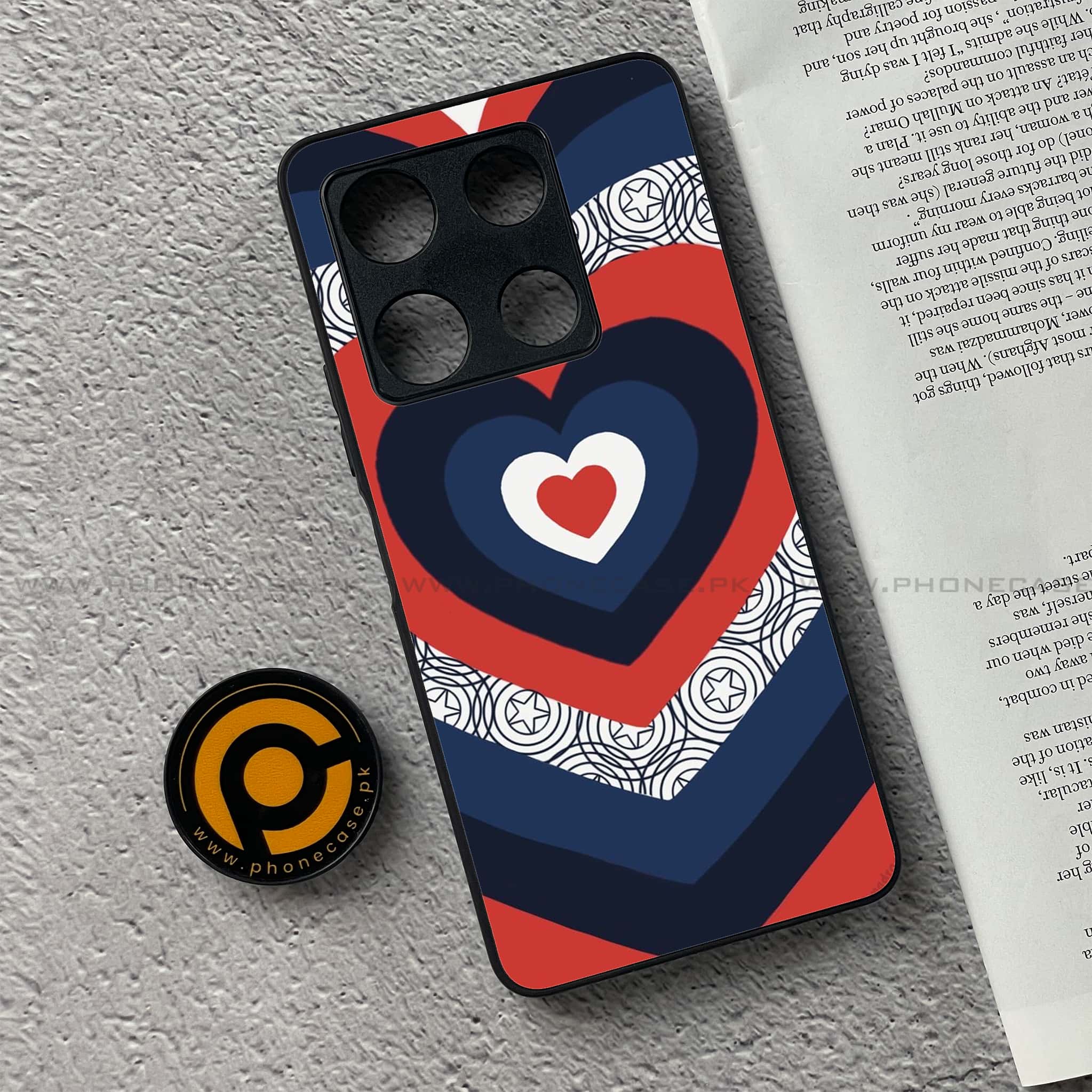 Infinix Note 30 Pro - Heart Beat Series 2.0 - Premium Metal Printed soft Bumper shock Proof Case