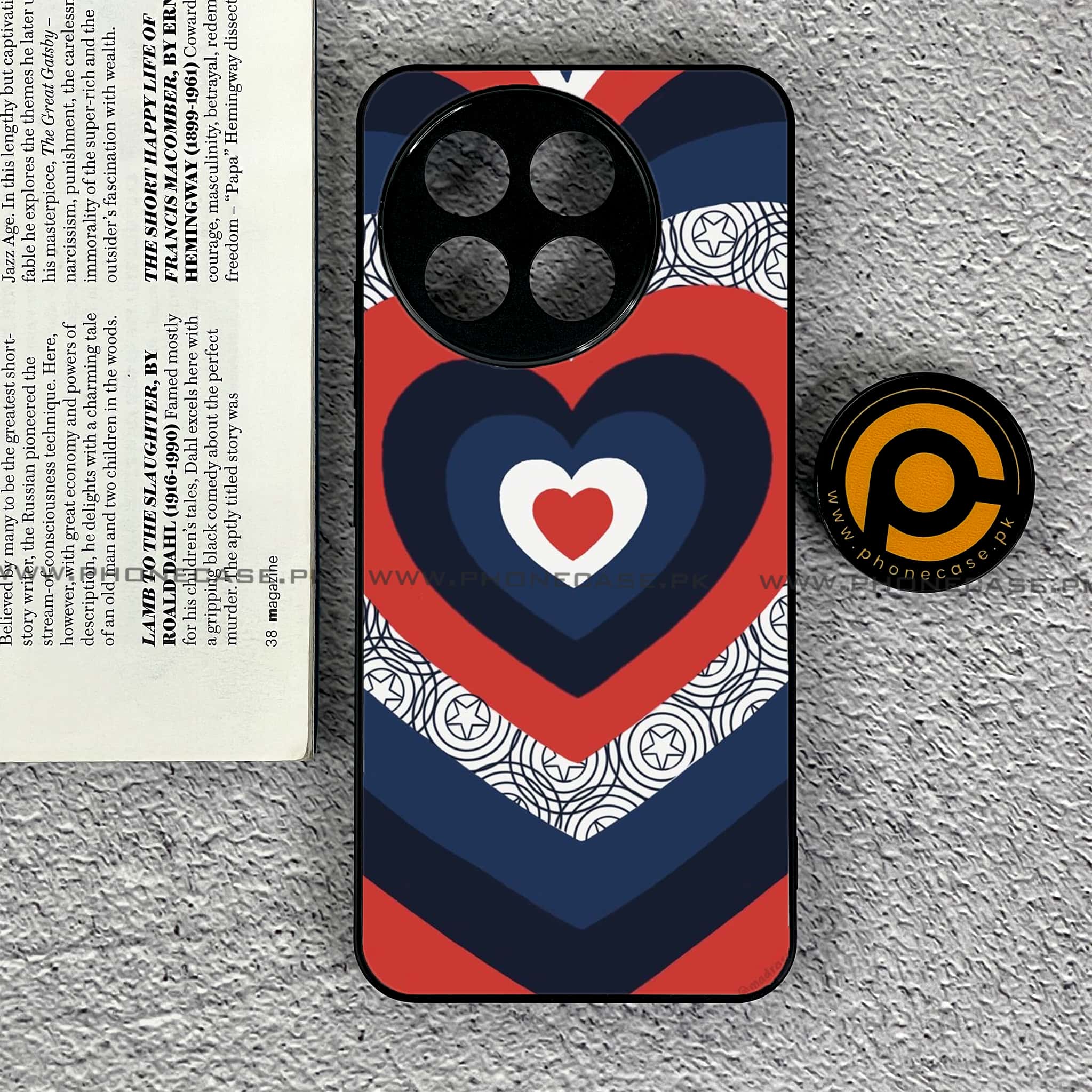 OnePlus 13R - Heart Beat 2.0 Series - Premium Printed Glass soft Bumper shock Proof Case