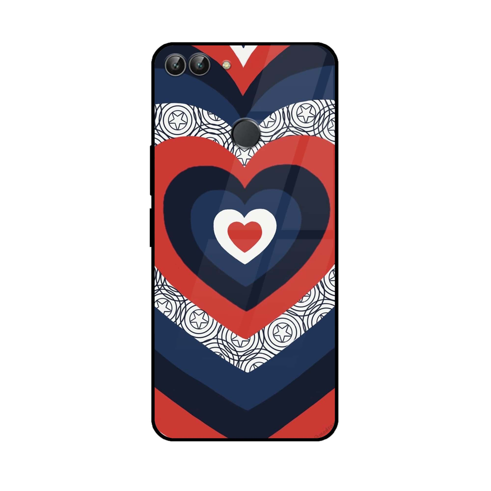 Huawei P Smart - Heart Beat 2.0 Series - Premium Printed Glass soft Bumper shock Proof Case