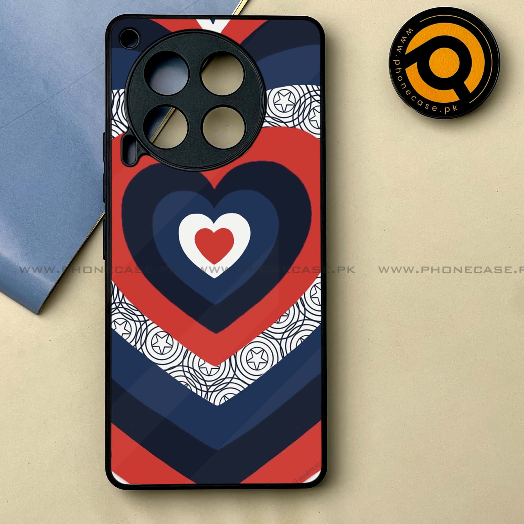 Tecno Camon 30 - Heart Beat 2.0 Series -  Premium Printed Metal soft Bumper shock Proof Case