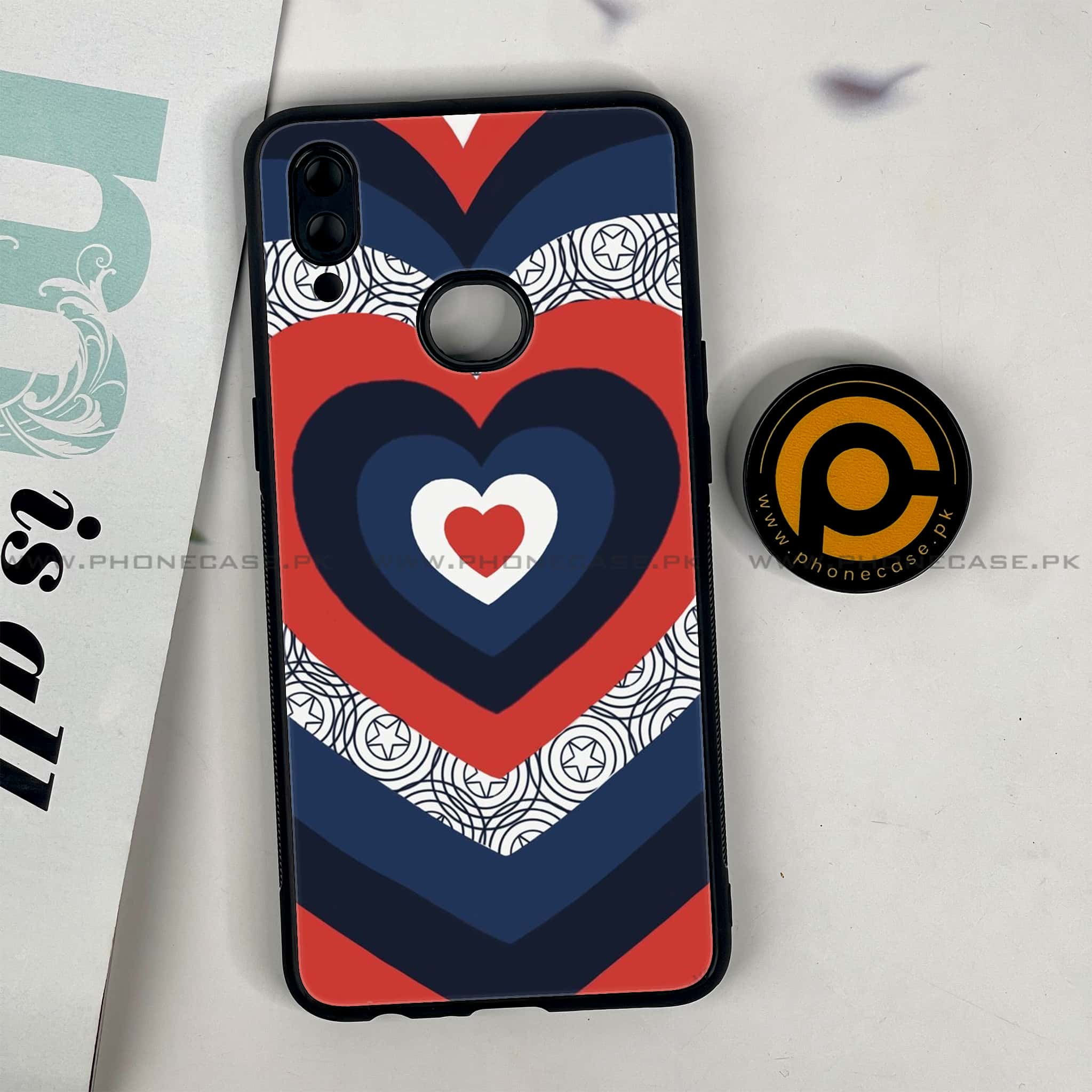 Galaxy A10s - Heart Beat 2.0 Series - Premium Printed Glass soft Bumper shock Proof Case