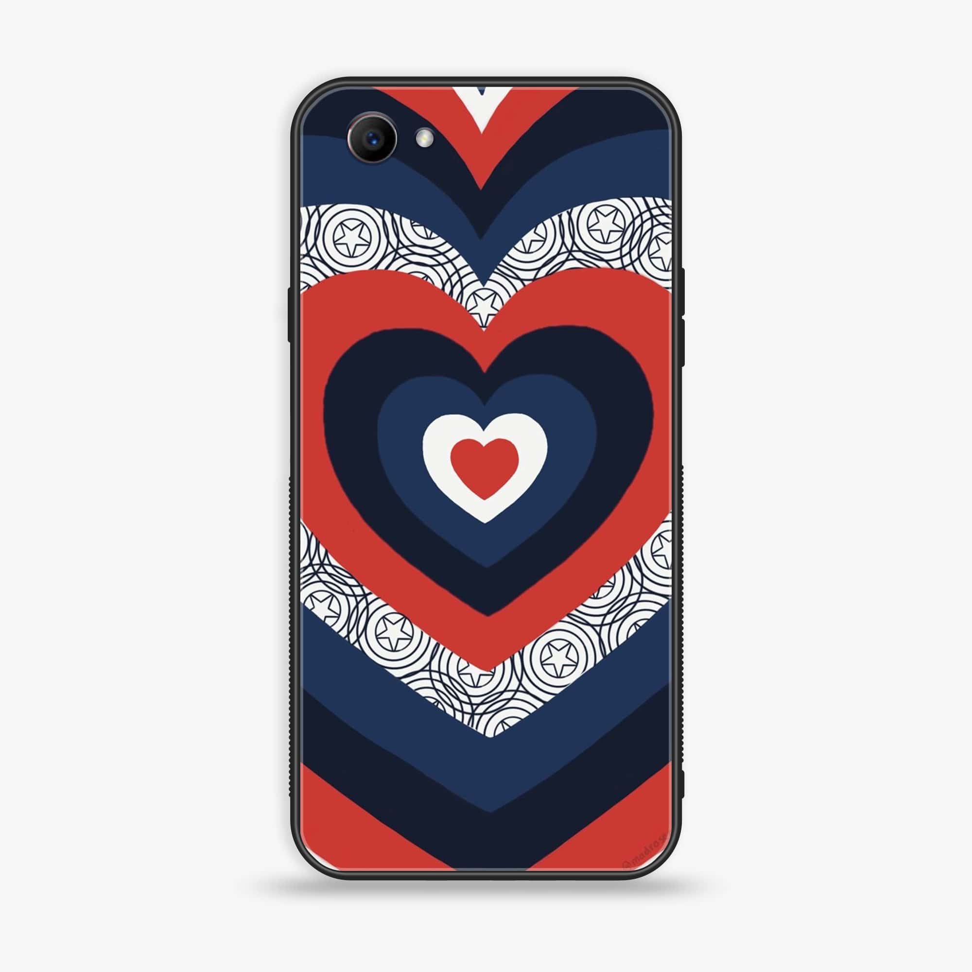 Oppo F7 Youth - Heart Beat 2.0 Series - Premium Printed Glass soft Bumper shock Proof Case