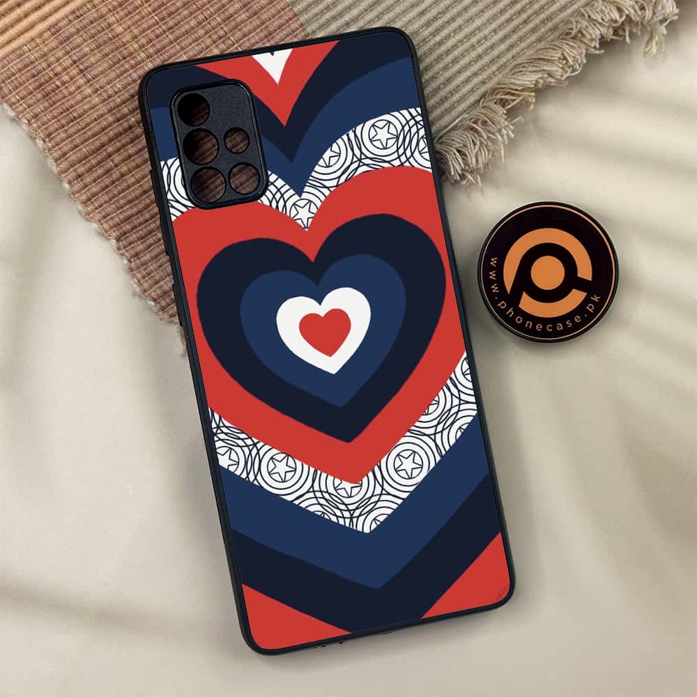 Samsung Galaxy A71 - Heart Beat 2.0 Series - Premium Metal Printed soft Bumper shock Proof Case