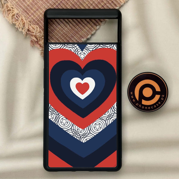 Google Pixel 6 - Heart Beat Series 2.0 - Premium Metal Printed soft Bumper Shock Proof Case