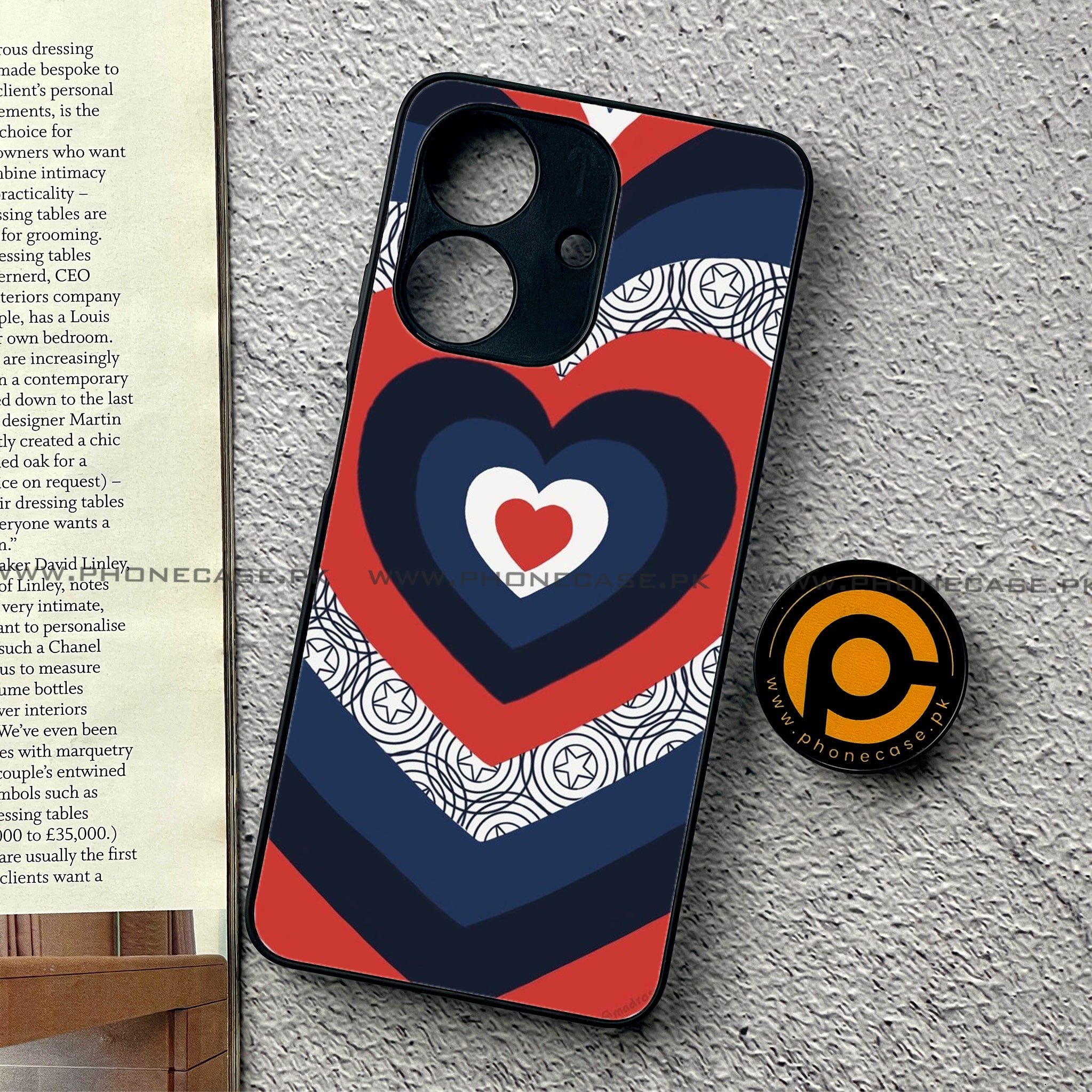 Realme Note 60 - Heart Beat 2.0 Series - Premium Printed Glass soft Bumper shock Proof Case