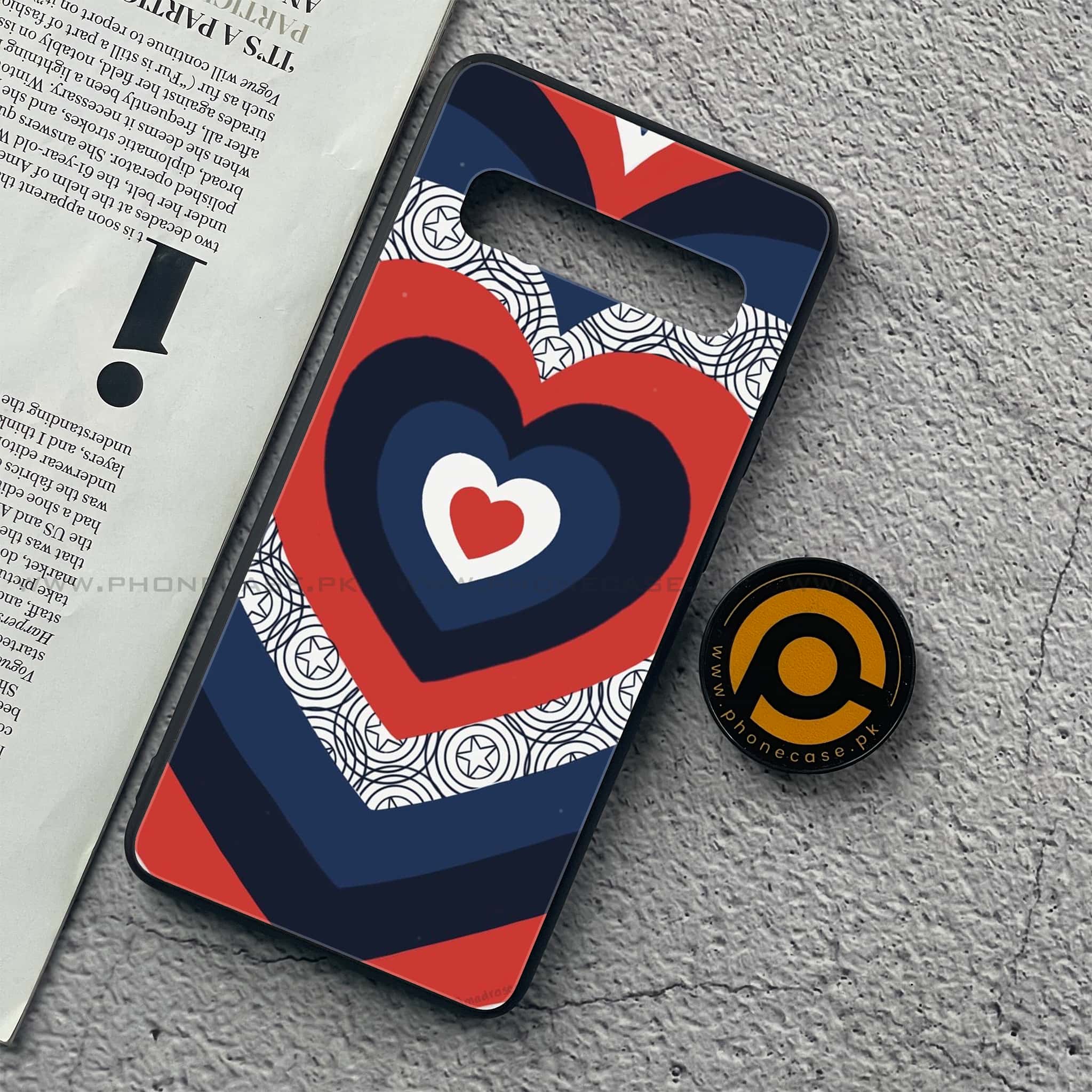 Samsung Galaxy S10 5G - Heart Beat Series 2.0 - Premium Printed Glass soft Bumper shock Proof Case
